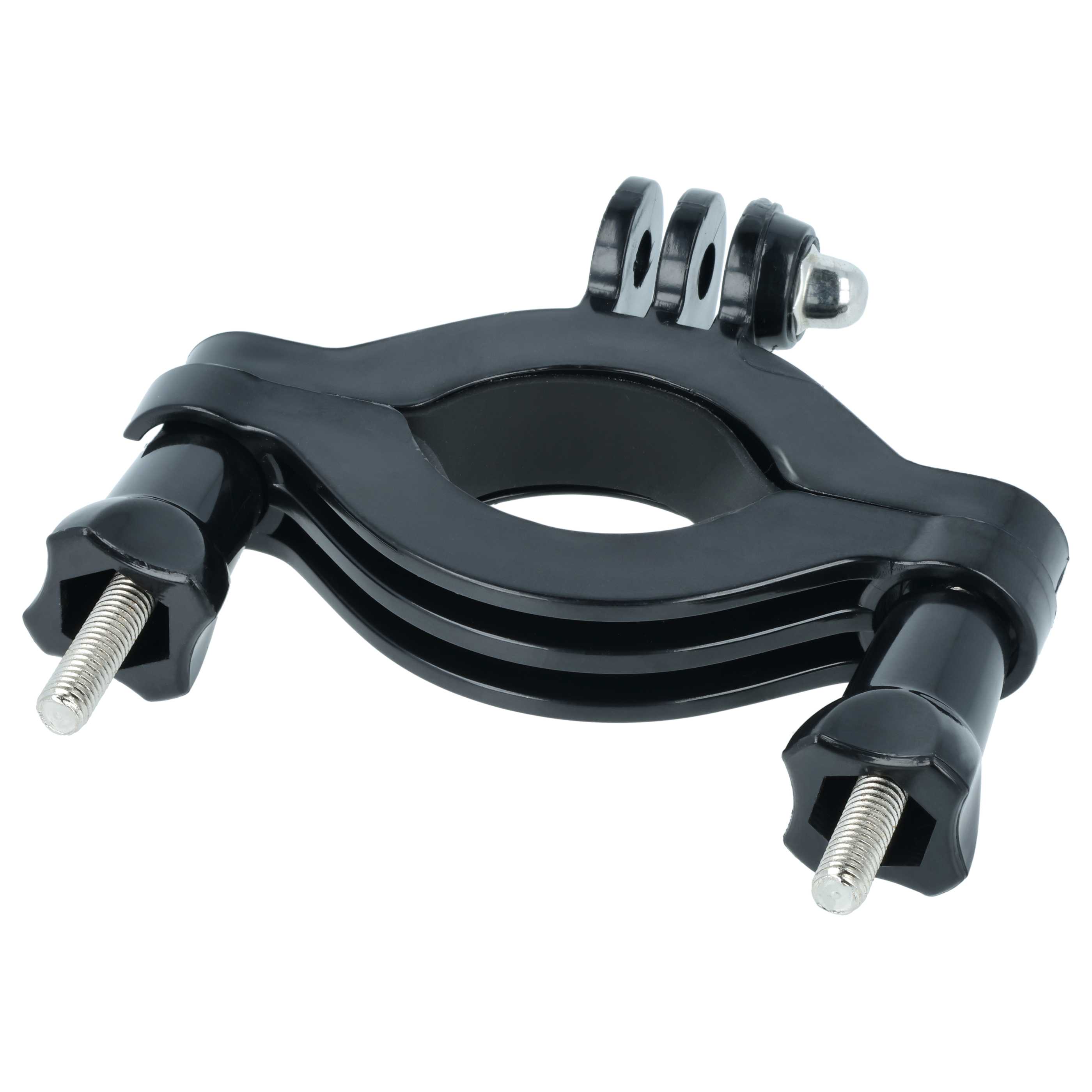 Soporte de manillar moto para cámara de acción Garmin VIRB Elite, GoPro Hero - Con brazos pivotantes giratorio