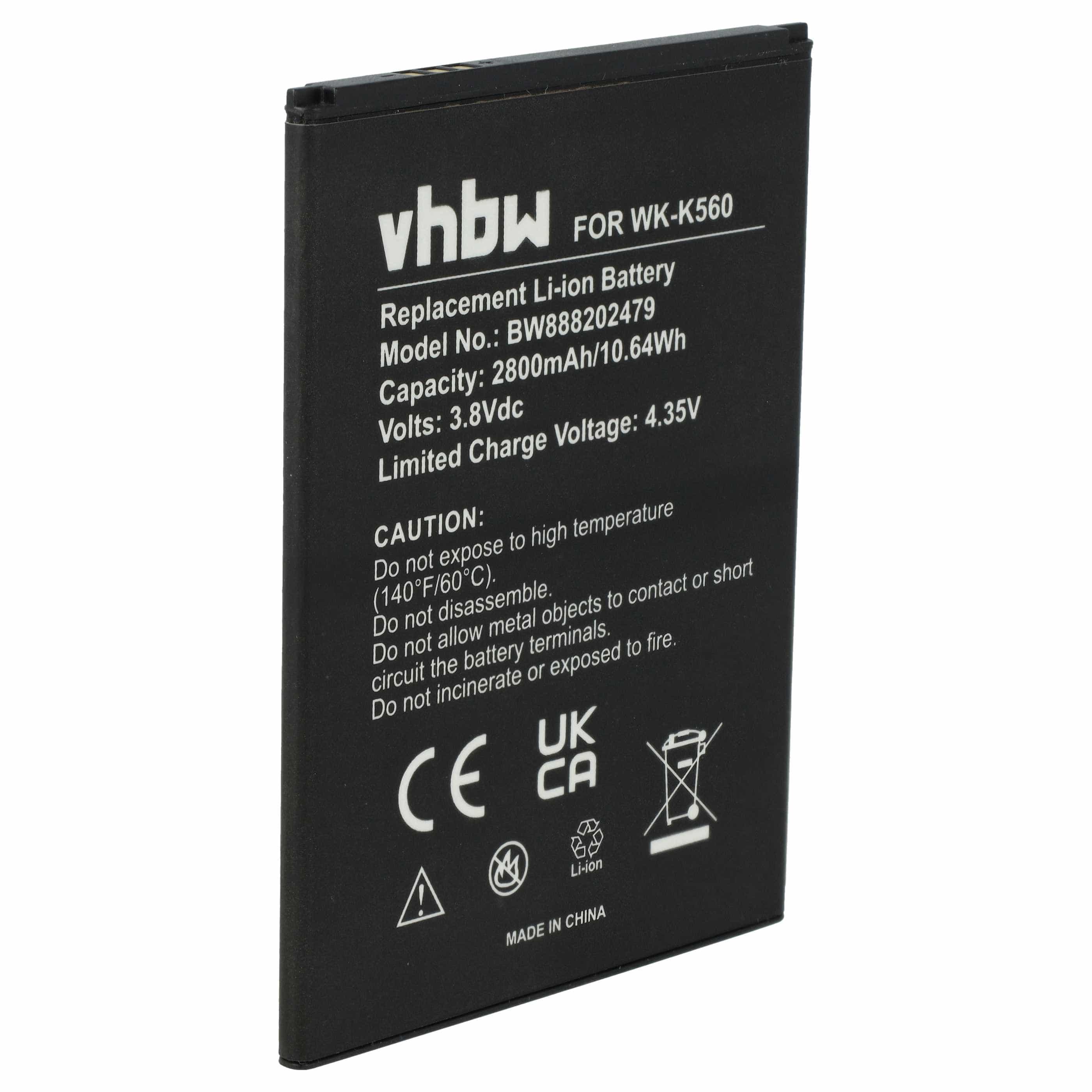 Akumulator do telefonu smartfona zamiennik Wiko K560 - 2800 mAh 3,8 V Li-Ion
