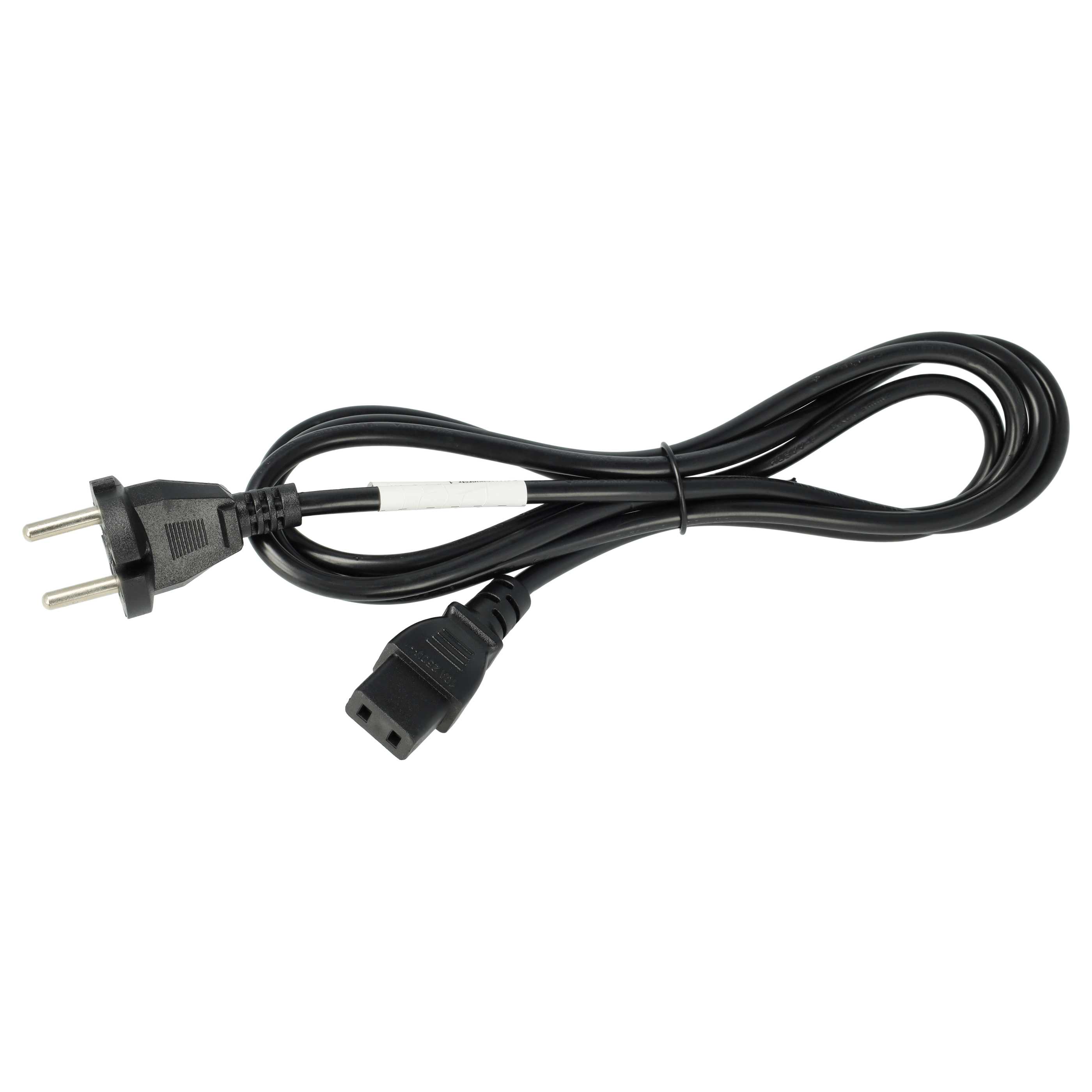Cable de red C9 conector Schuco compatible con dispositivo IEC por ej. PC, monitor, ordenador, etc. - 2 m