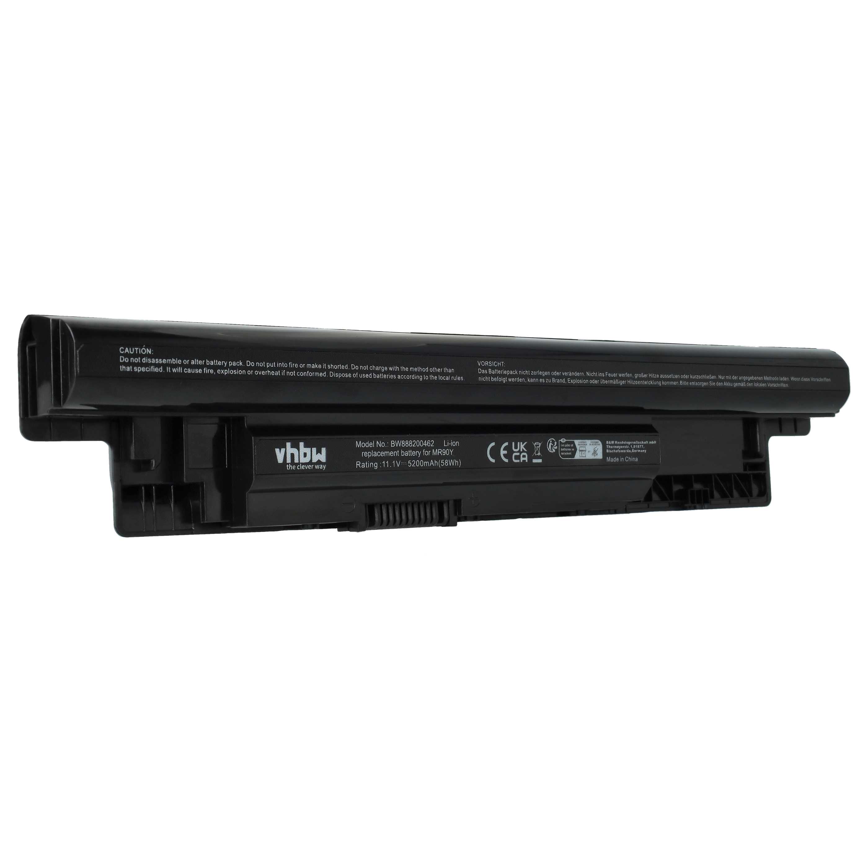 Akumulator do laptopa zamiennik Dell 312-1387, 24DRM, 0MF69, 312-1392, 312-1390 - 5200 mAh 11,1 V LiPo, czarny
