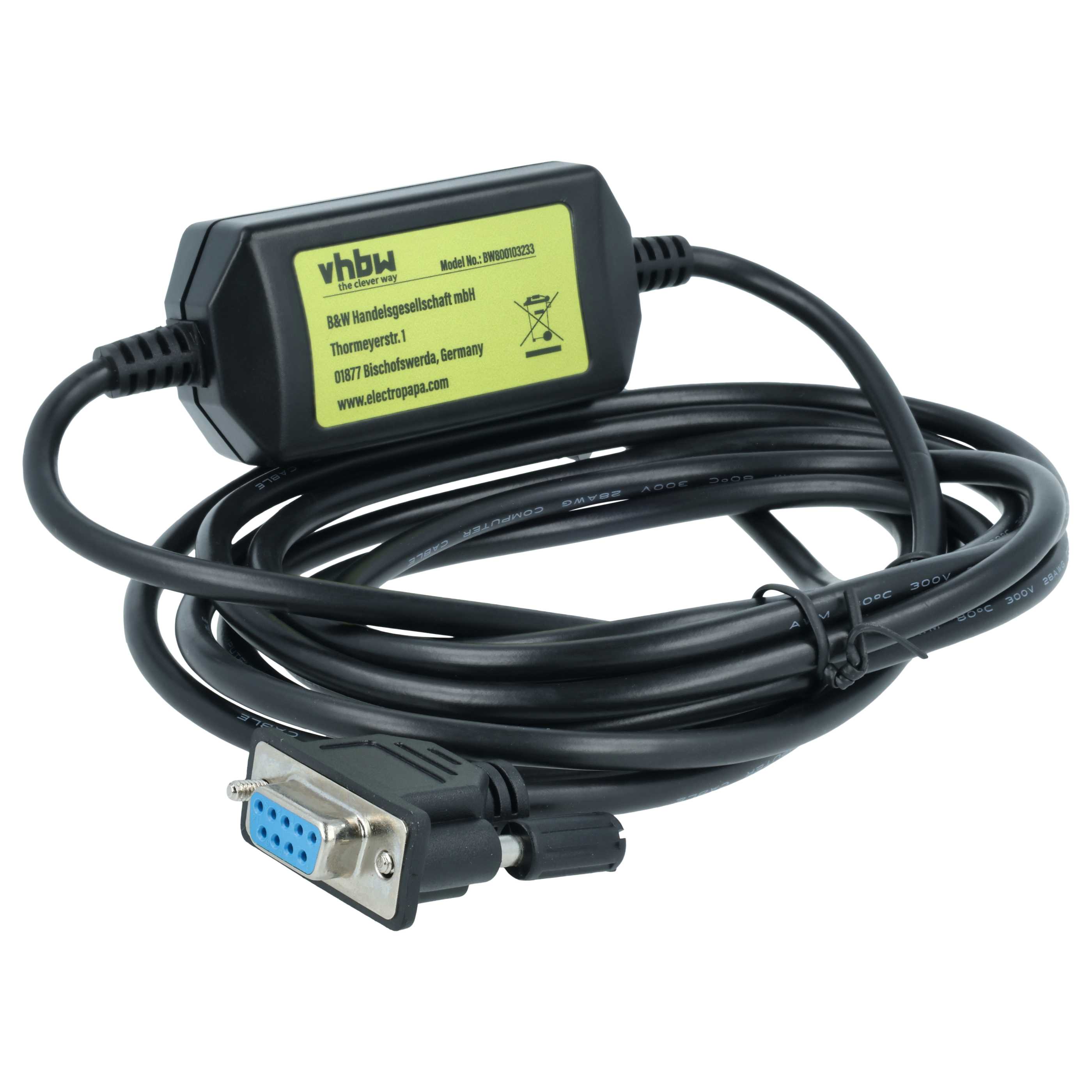 Programmierkabel RS-232 passend für Siemens Simatic S5 100U Peripheriegerät - Adapter 14,2cm Schwarz