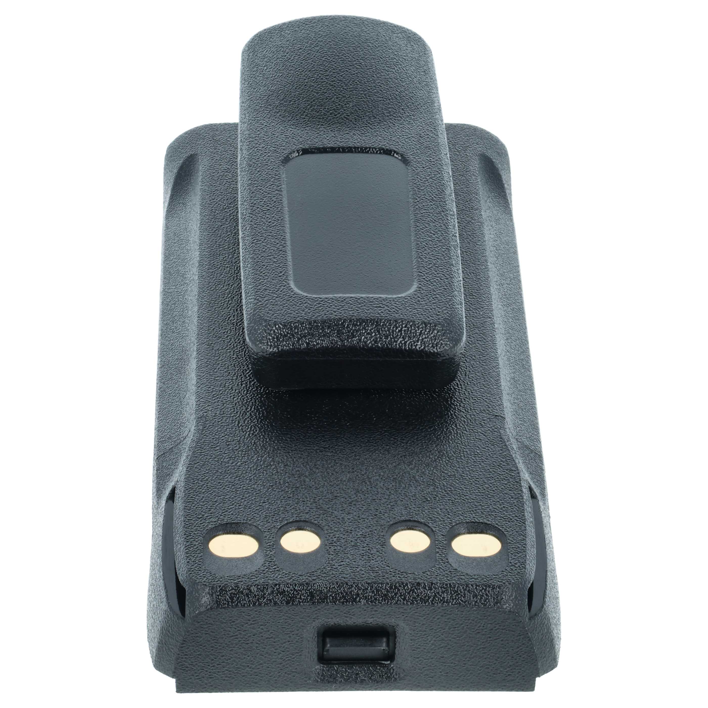 Radio 10x Battery replaces Motorola PMNN4807, PMNN4407A, PMNN4407 - 2150 mAh 8.4 V Li-Ion + Belt Clip