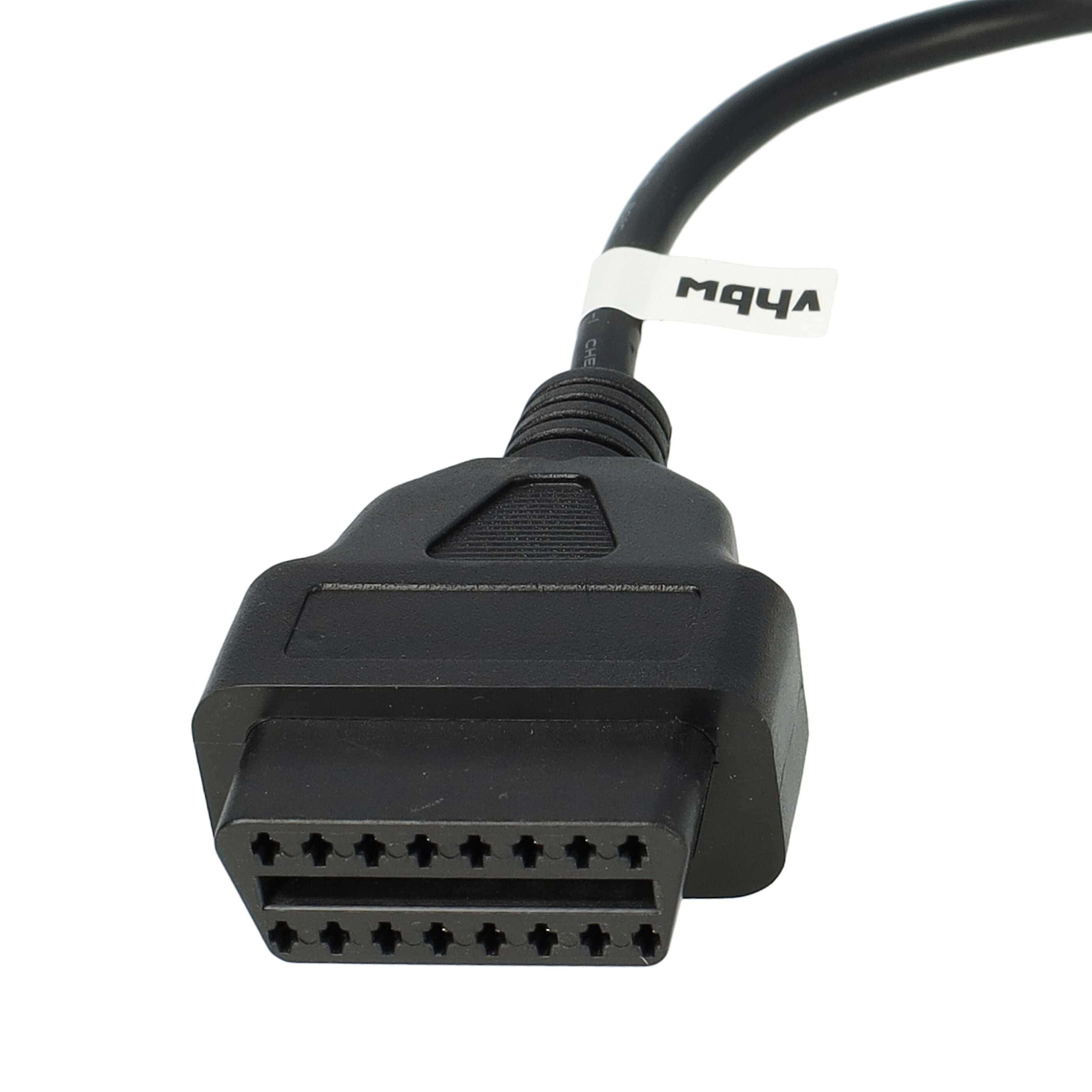 vhbw OBD2 Adapter 26Pin Stecker auf OBD2 16Pin für Tesla Model 3