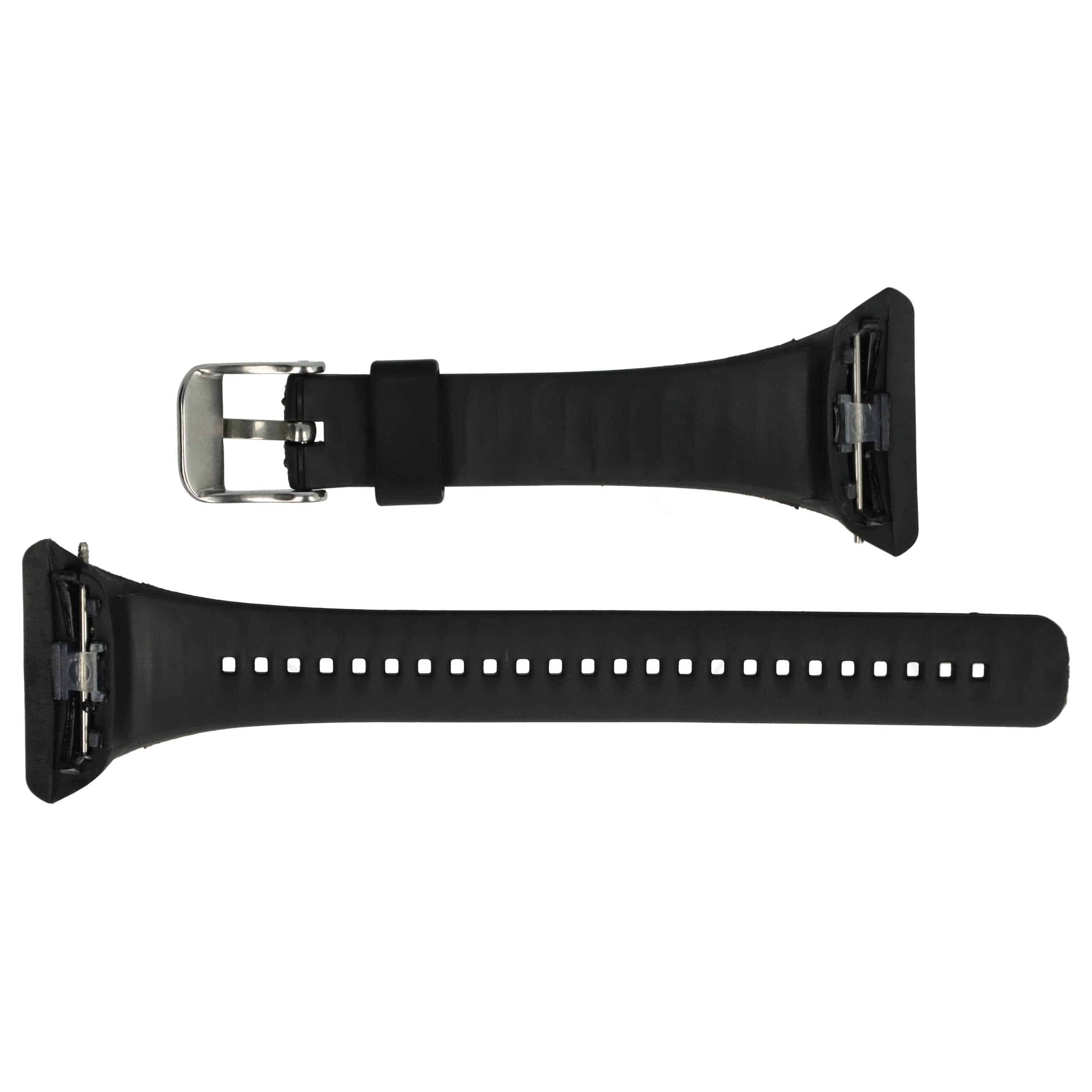 Armband L für Polar Smartwatch - 11,5cm + 8,5 cm lang, schwarz