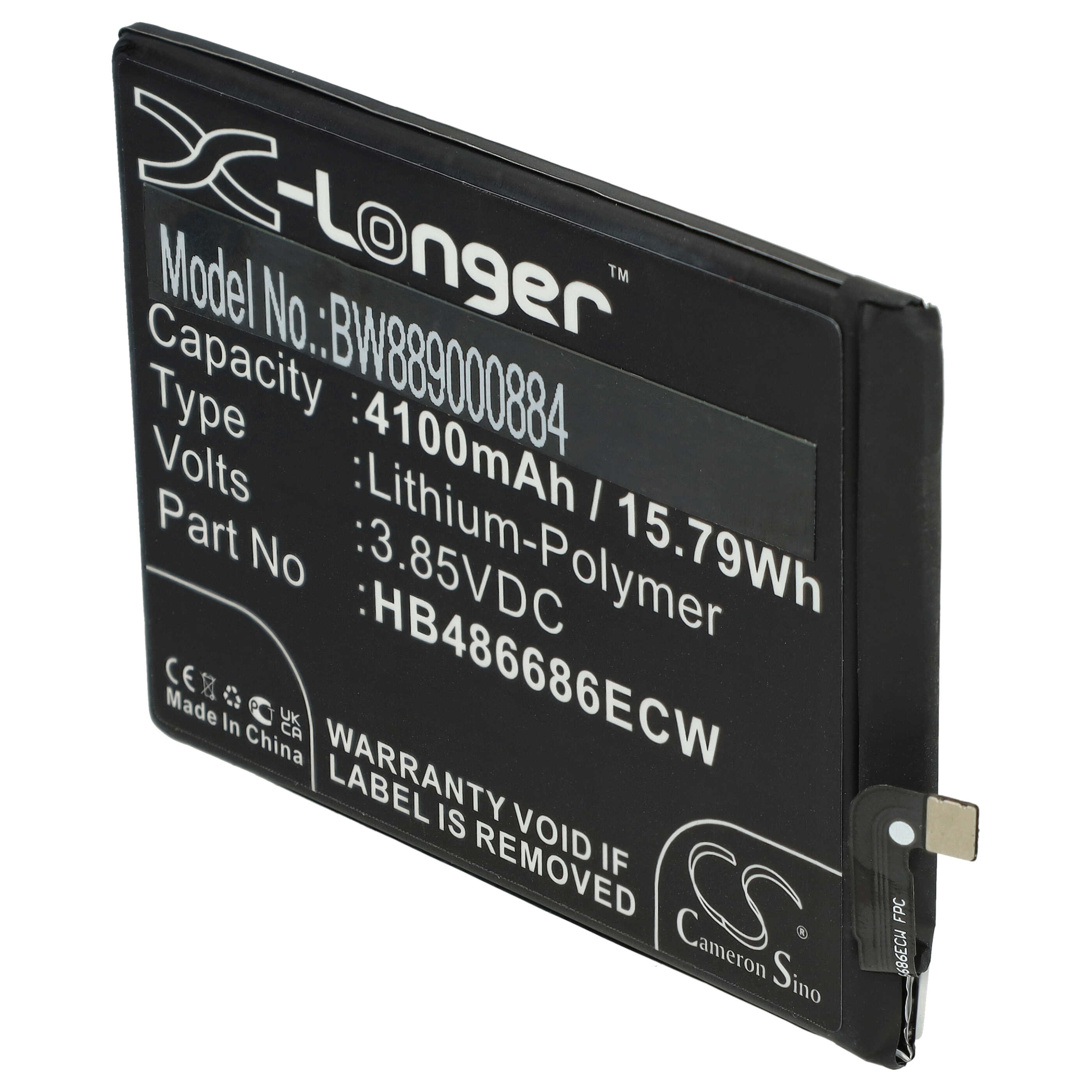 Batería reemplaza Huawei HB486686ECW para Huawei - 4100 mAh 3,85 V Li-poli