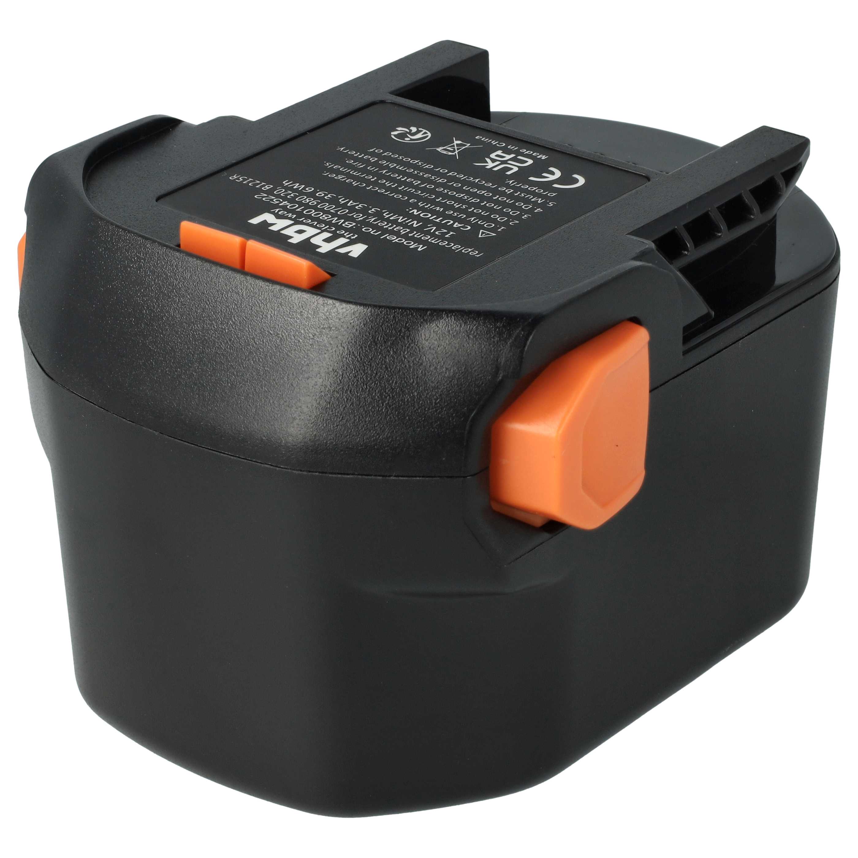 Batterie remplace AEG 0700 980 320, M1230R, B1220R, B1215R outil électrique AEG - 3,3Ah 12V NiMH