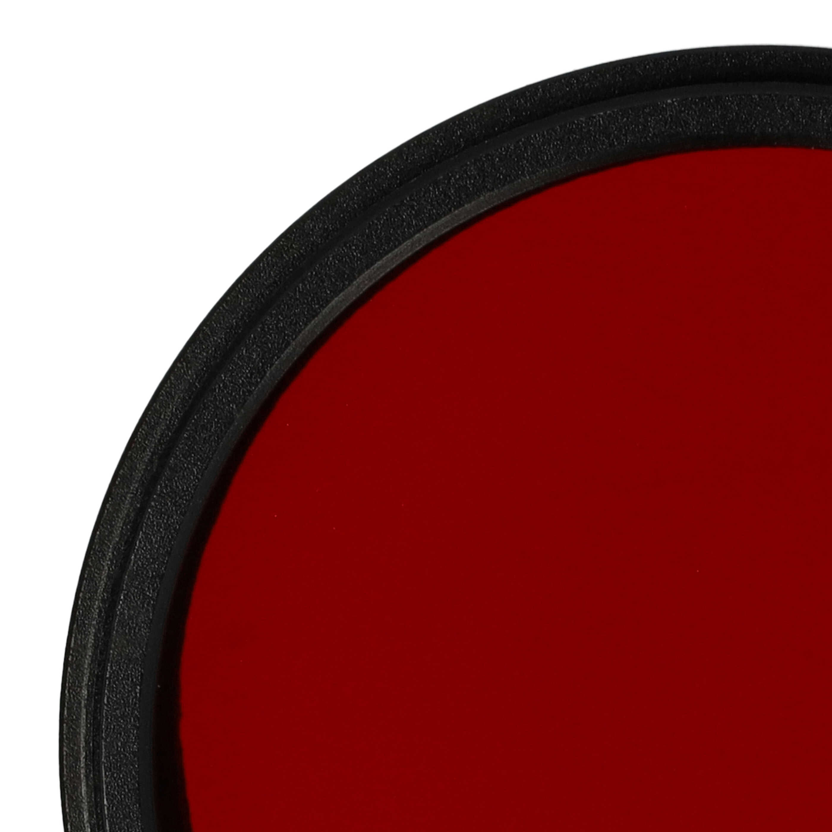 Filtr fotograficzny na obiektywy z gwintem 49 mm - filtr czerwony