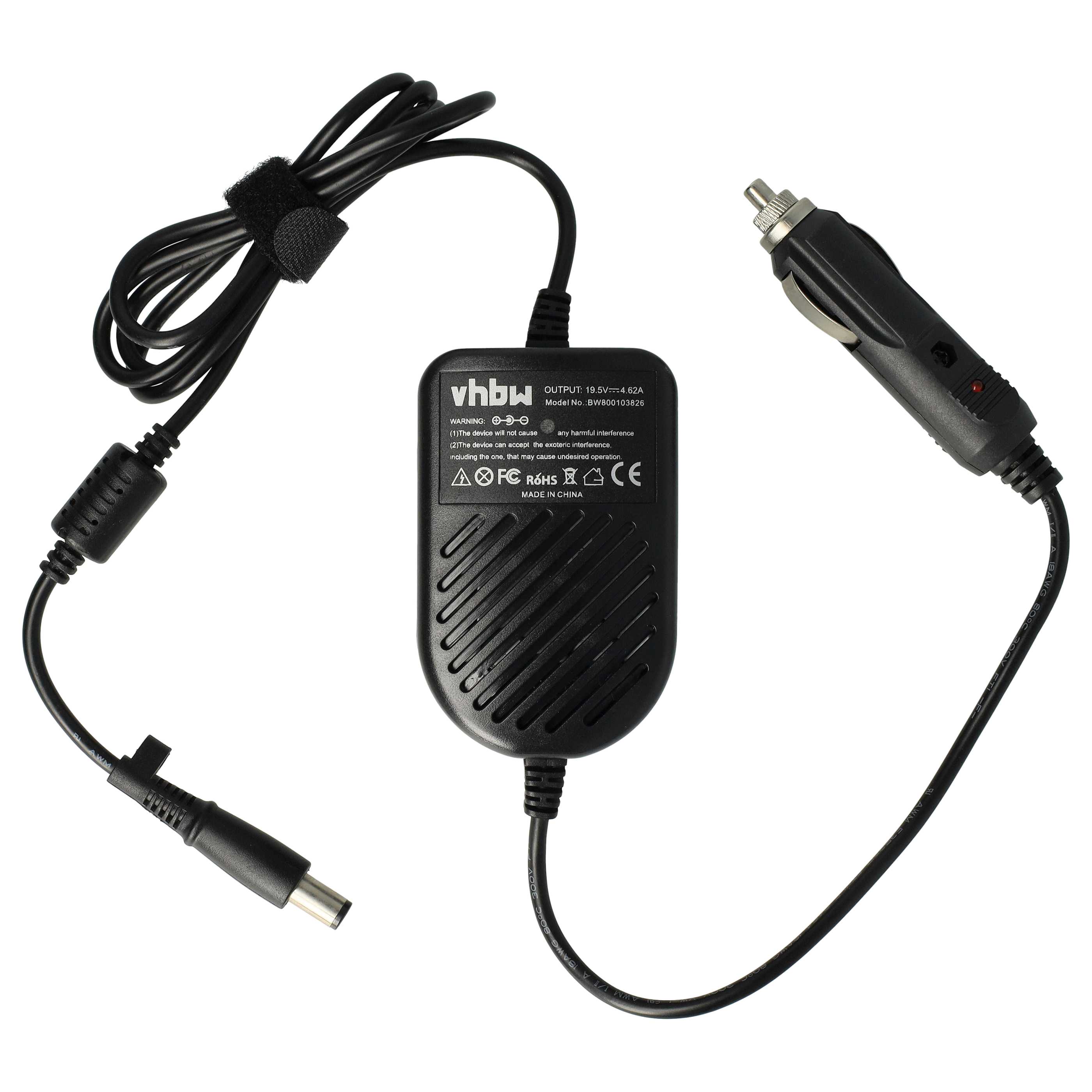 Chargeur auto remplace Dell 0RM805, 0F266, 310-2862, 0RM809, 09T215, 02H098 pour ordinateur portable - 4.62 A