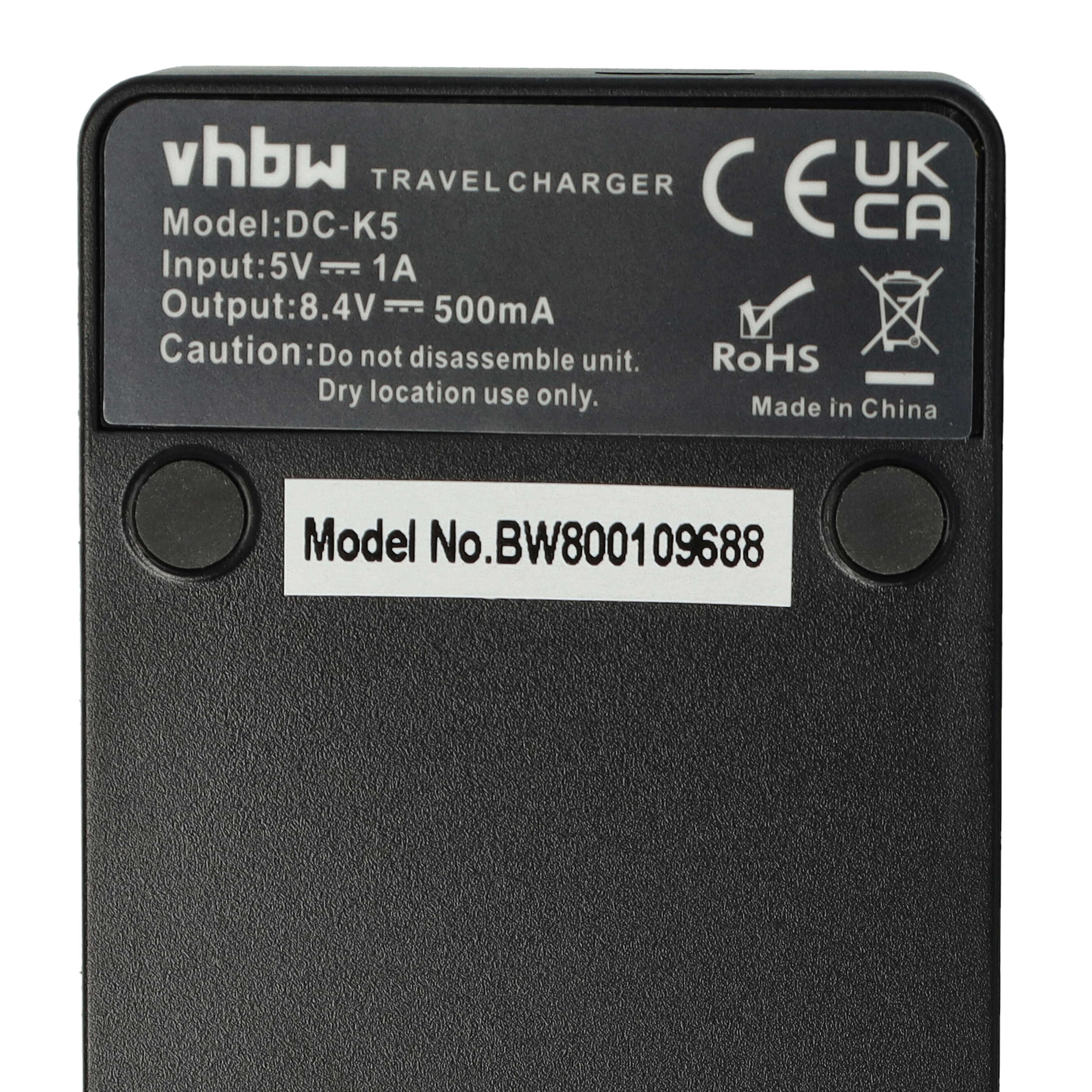 Battery Charger suitable for K-1 Mark II Camera etc. - 0.5 A, 8.4 V