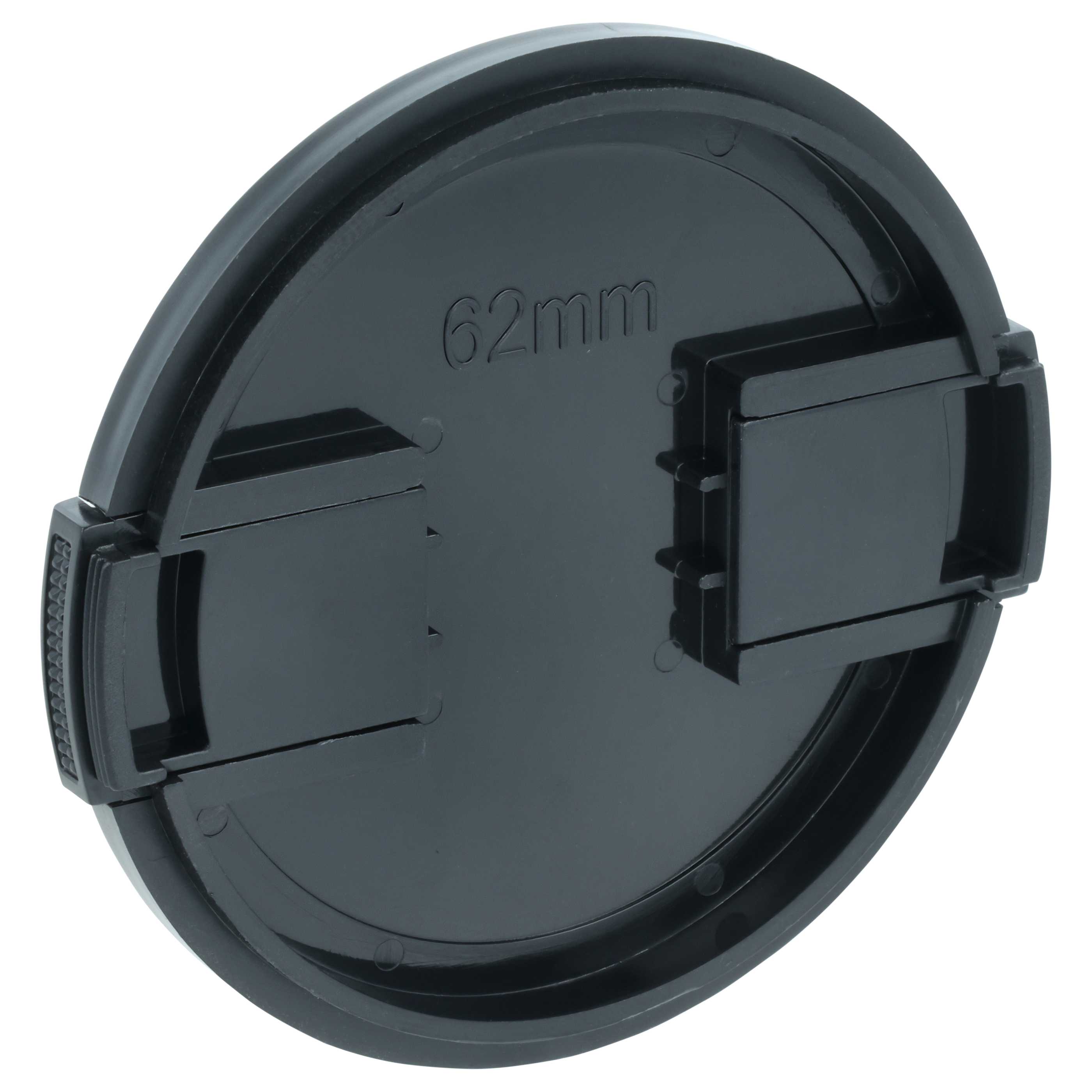 Copriobiettivo 62 mm - con impugnatura laterale, plastica, nero