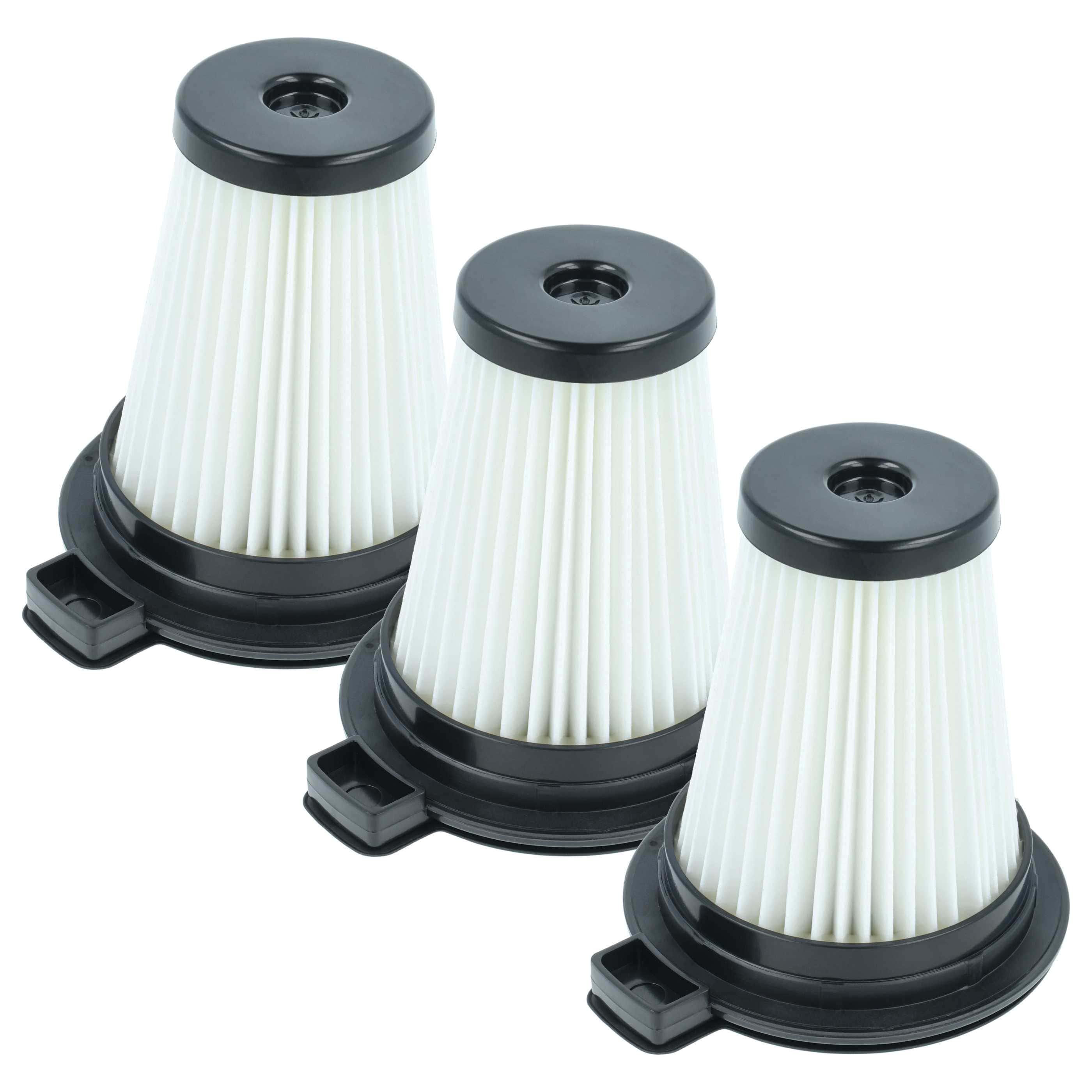 3x Filtercartridge filter replaces Beko 874236, 9178039181 for Grundig Vacuum Cleaner, black / white