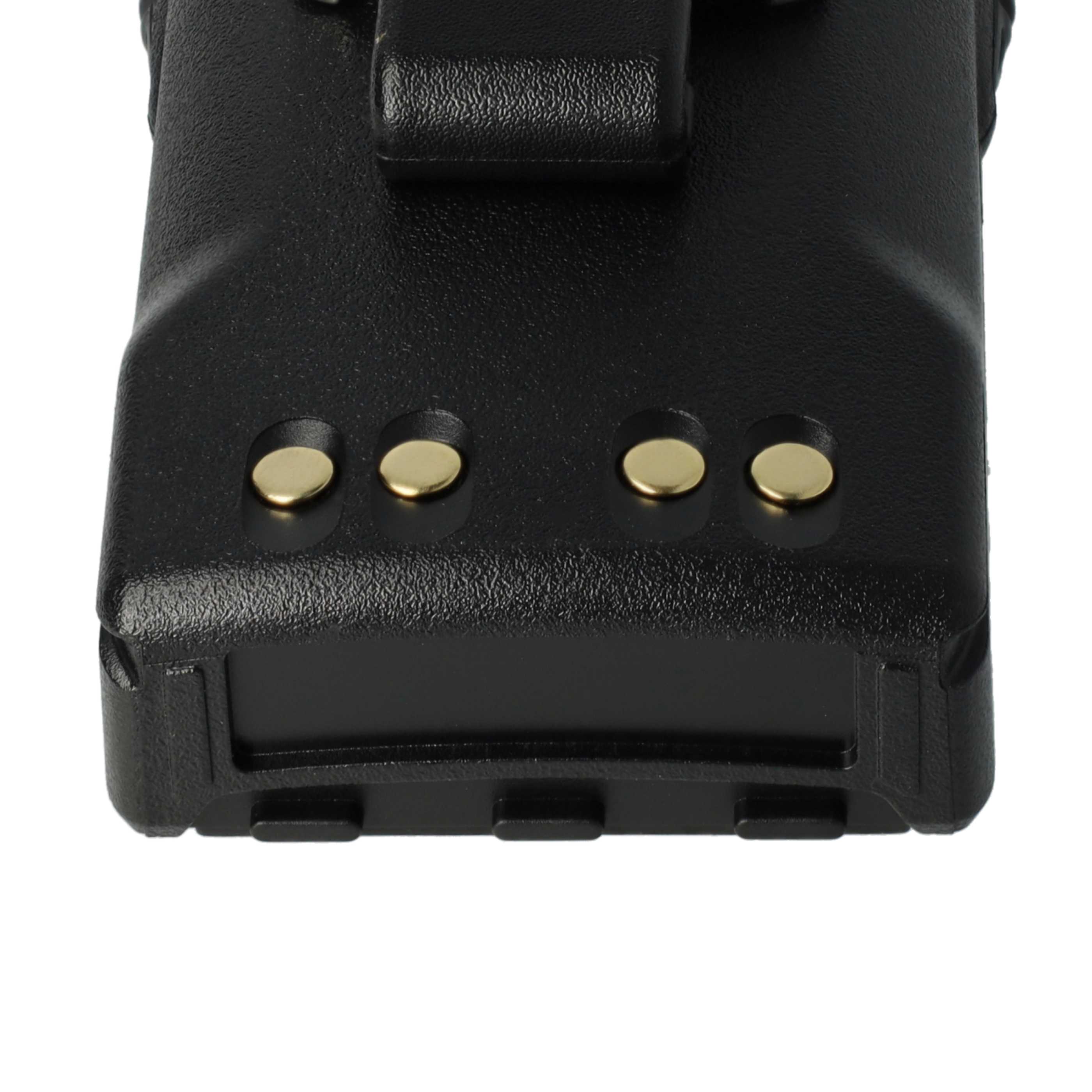 Radio 5x Battery replaces Motorola JMNN4023BR, JMNN4023, JMNN4024 - 2600 mAh 7.2 V Li-Ion + Belt Clip
