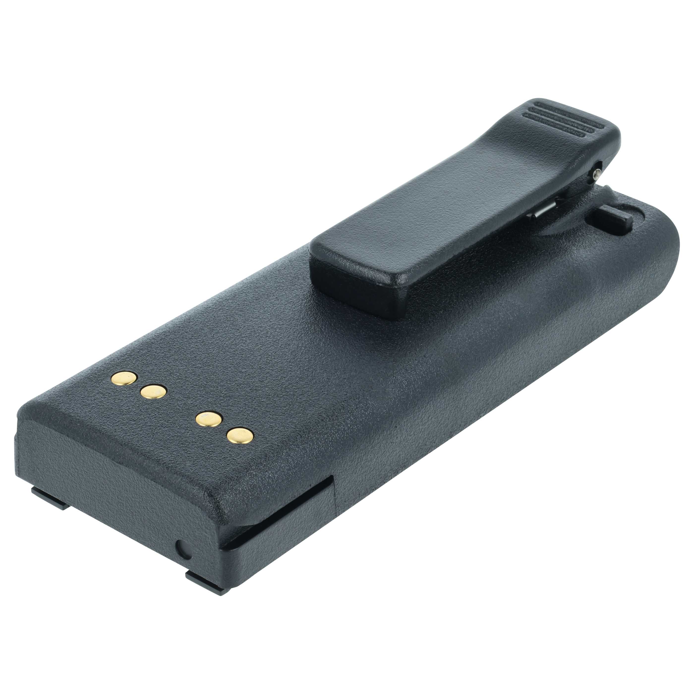 Radio 5x Battery replaces Motorola NTN7143, NTN7143CR, NTN7143B, NTN7143A - 2500 mAh 7.5 V NiMH + Belt Clip