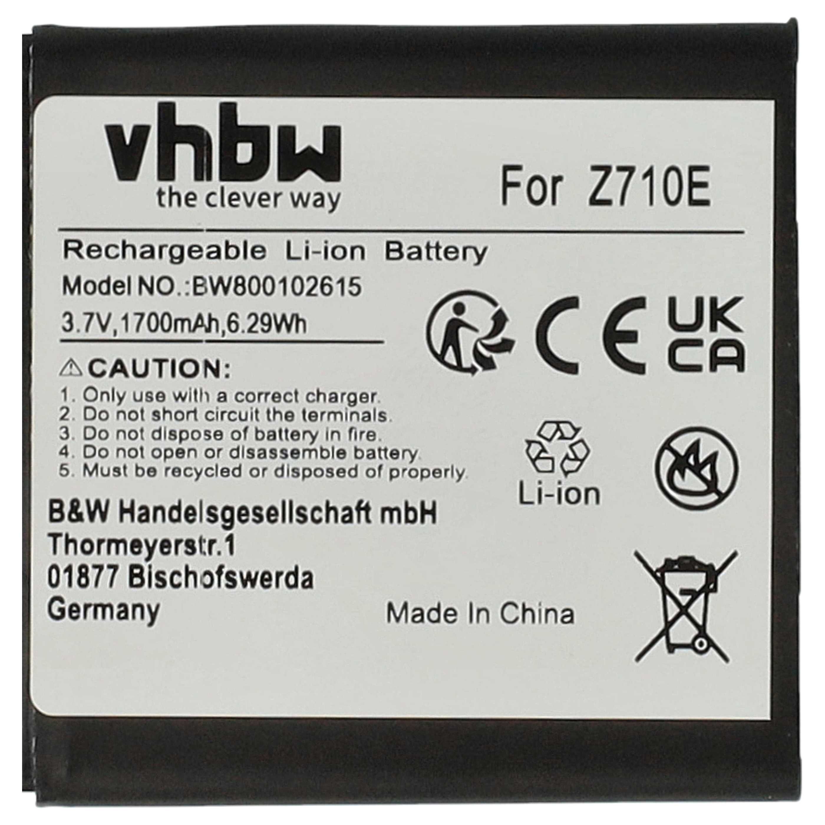 Akumulator do telefonu smartfona zamiennik HTC 35H00170-01M, 35H00150-01M, BA58130 - 1700 mAh 3,7 V Li-Ion