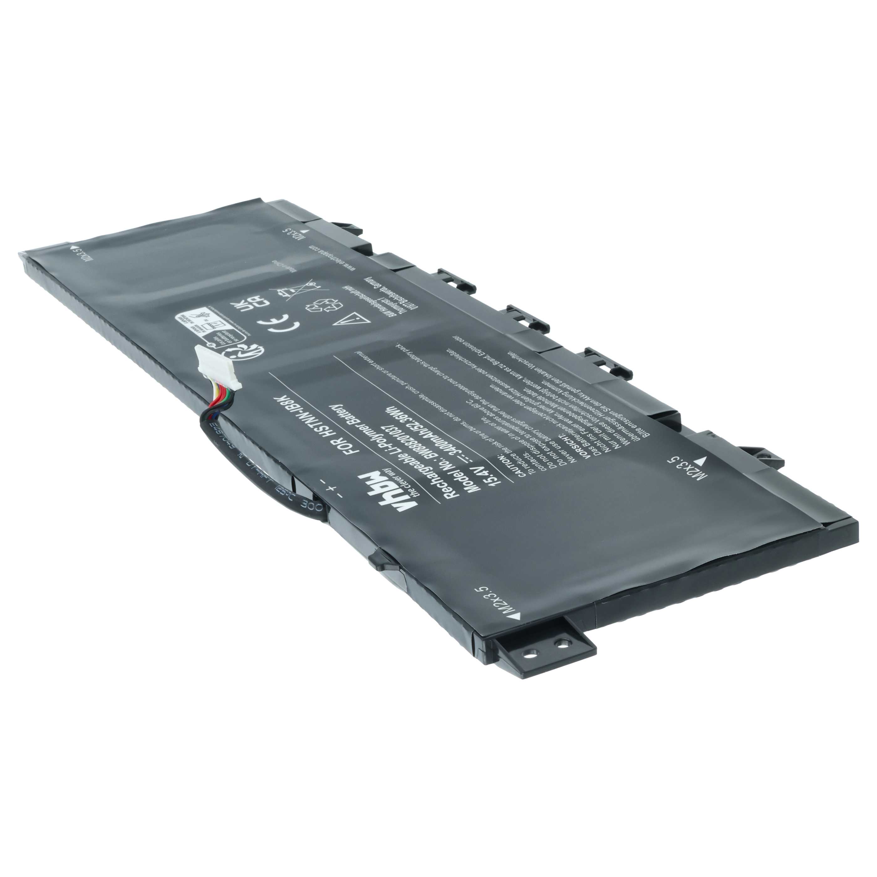Akumulator do laptopa zamiennik HP HSTNN-IB8K, KC04XL, L08496-855, L08544-1C1 - 3400 mAh 15,4 V LiPo, czarny