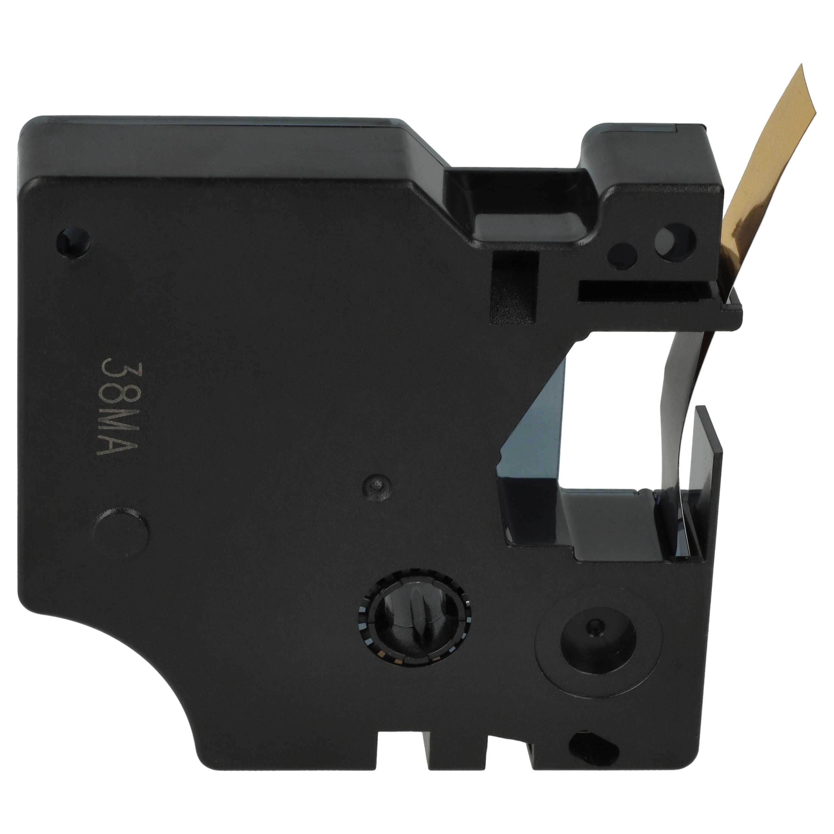 Label Tape replaces Dymo 45023, D1 - 12 mm Black to Gold