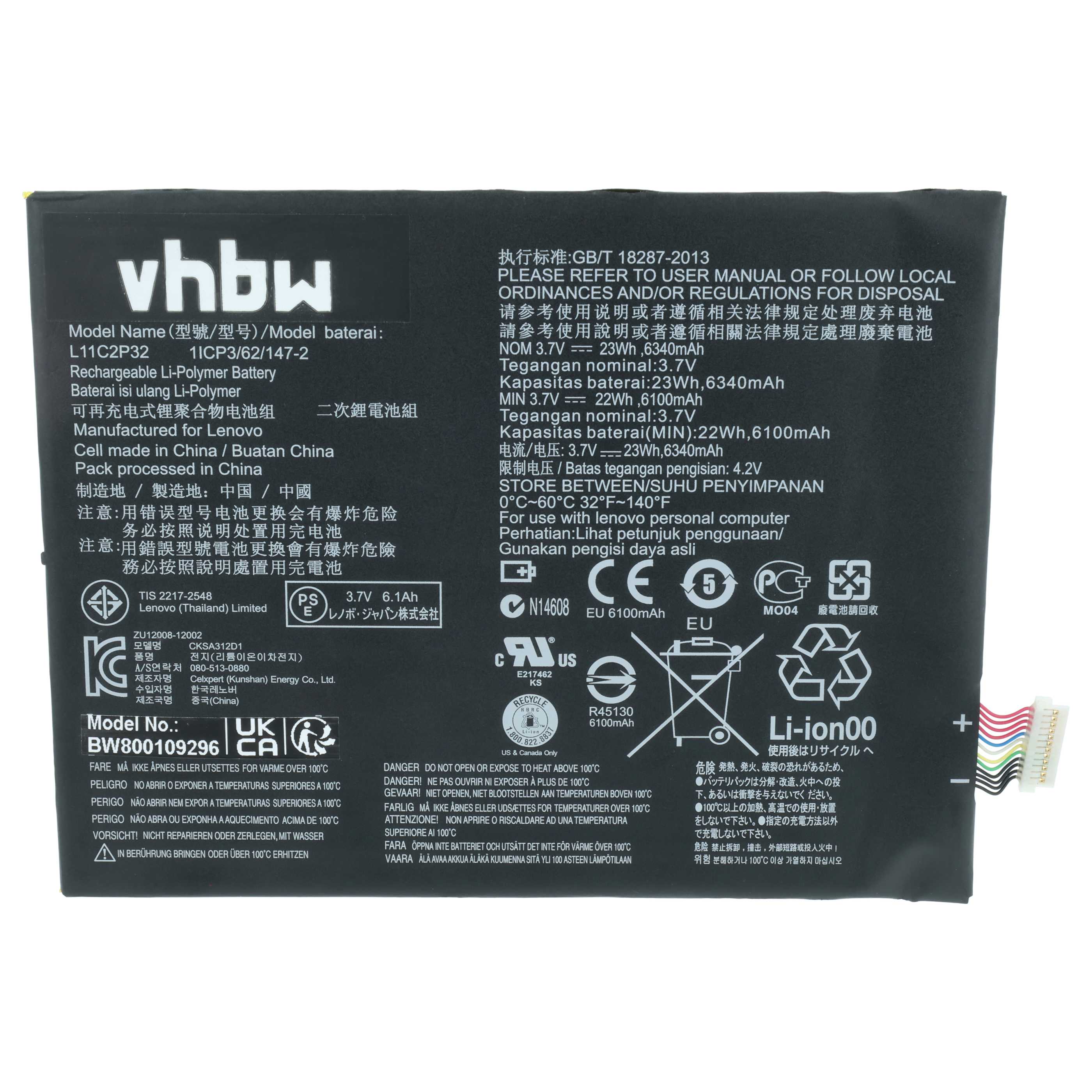 Akumulator do laptopa zamiennik Lenovo L11C2P32 - 6300 mAh 3,7 V Li-Ion