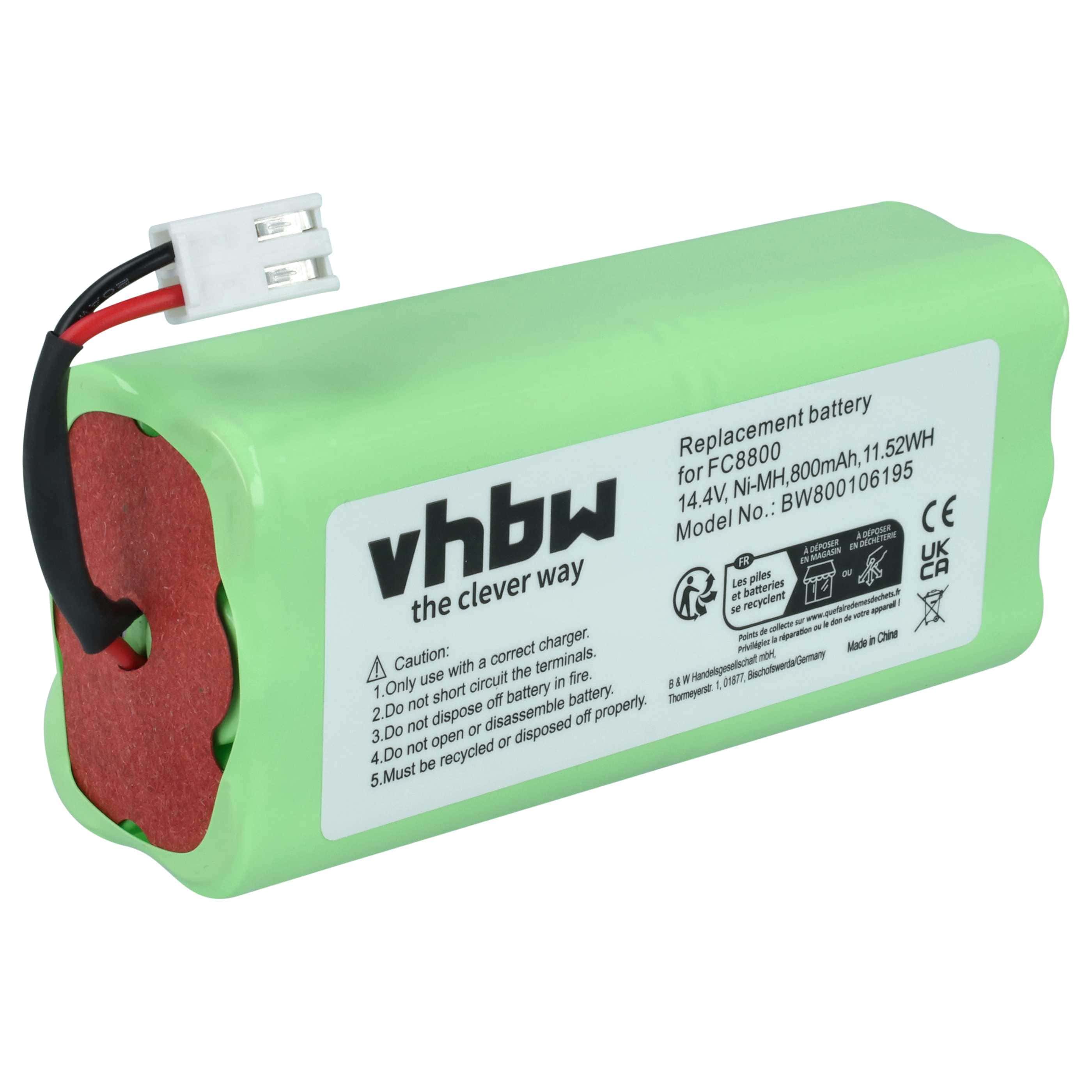 Battery replaces Philips NR49AA800P, CRP756/01 for Philips etc. 800mAh, 14.4V, NiMH
