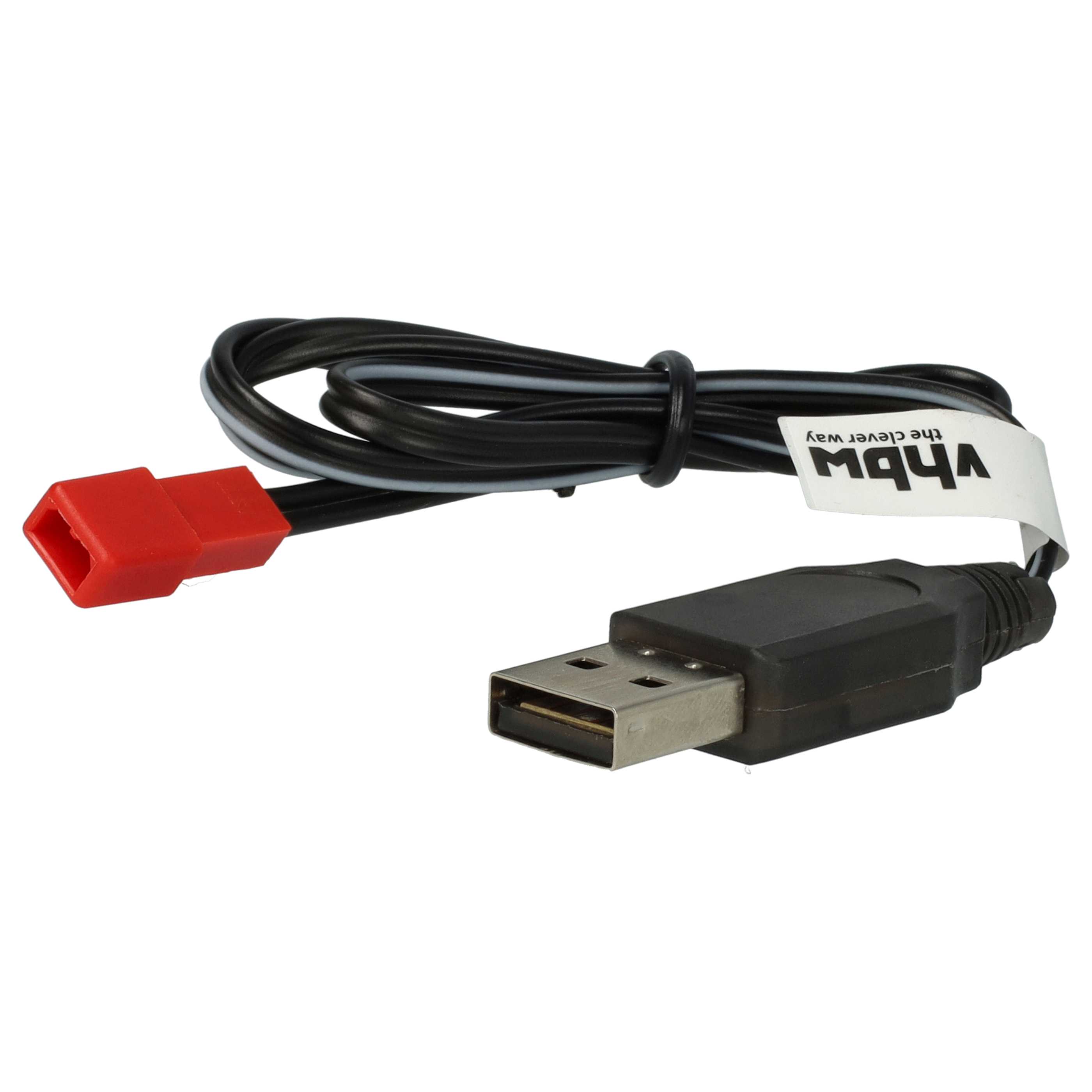 USB Charging Cable suitable for RC Batteries with JST Connector, RC Model Making Battery Packs - 60 cm 3.6 V
