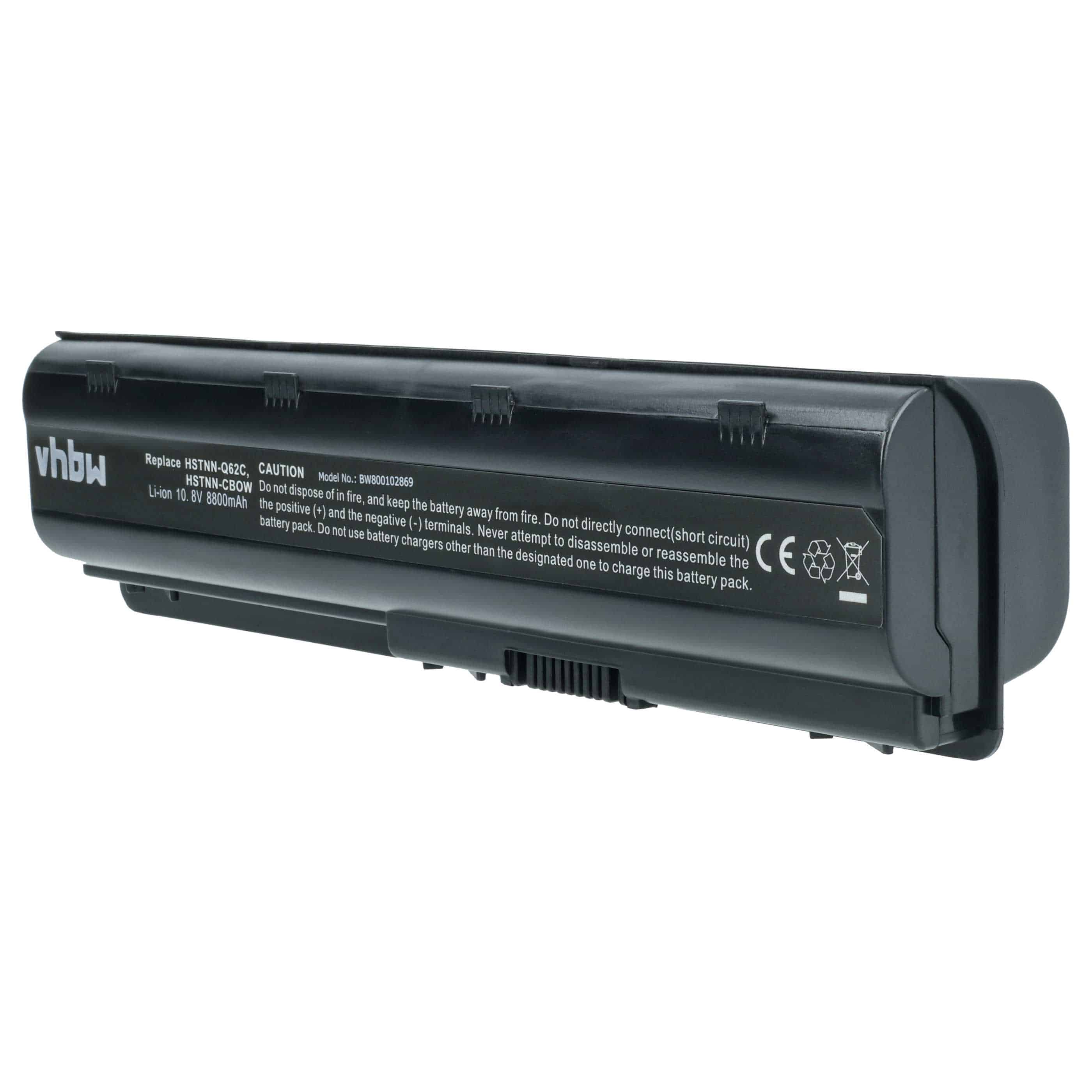 Batteria sostituisce HP 586006-321, 586007-541, 586006-361 per notebook - 8800mAh 10,8V Li-Ion nero