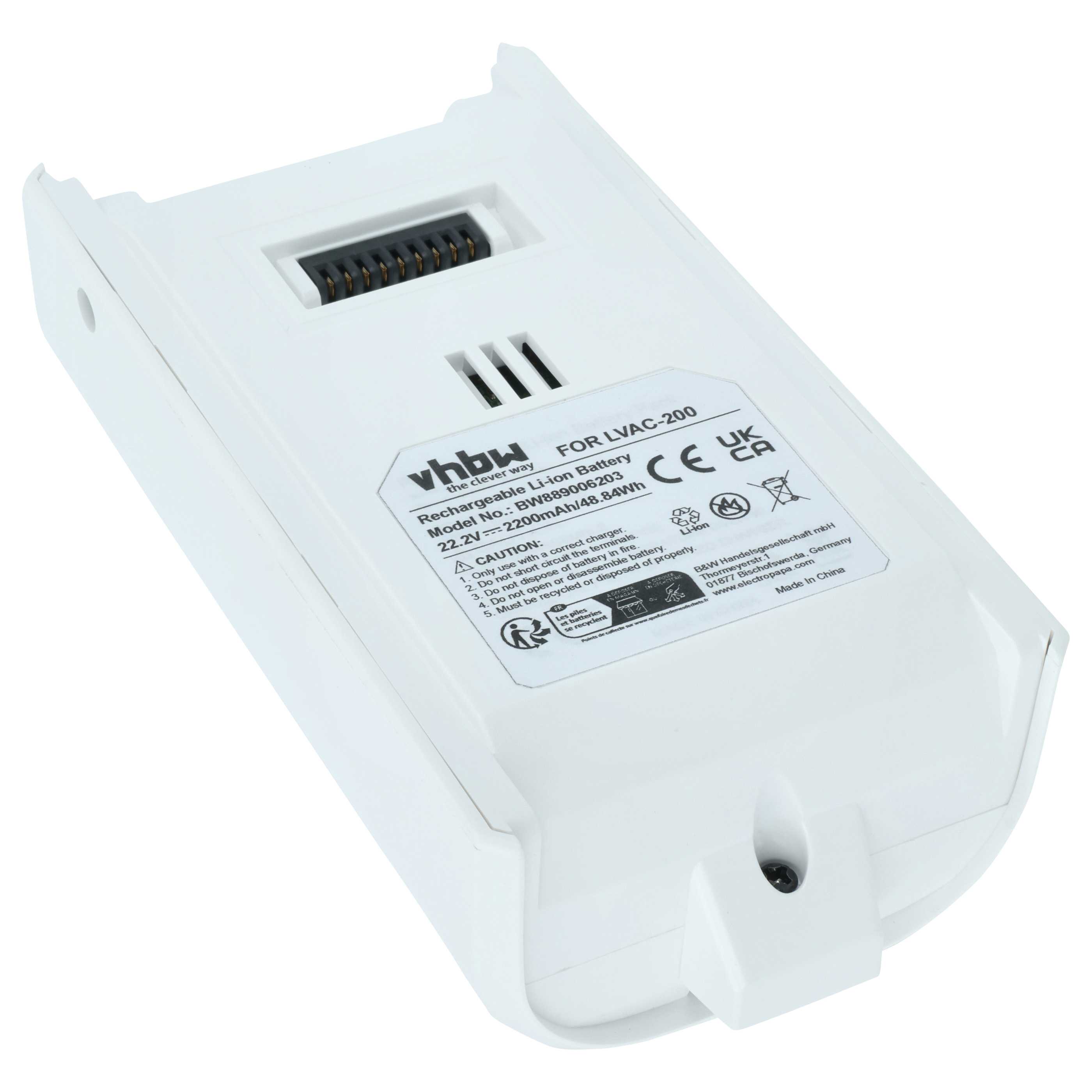 Battery replaces Levoit LSV-V201B-WUS for Levoit 2200mAh, 22.2V, Li-Ion