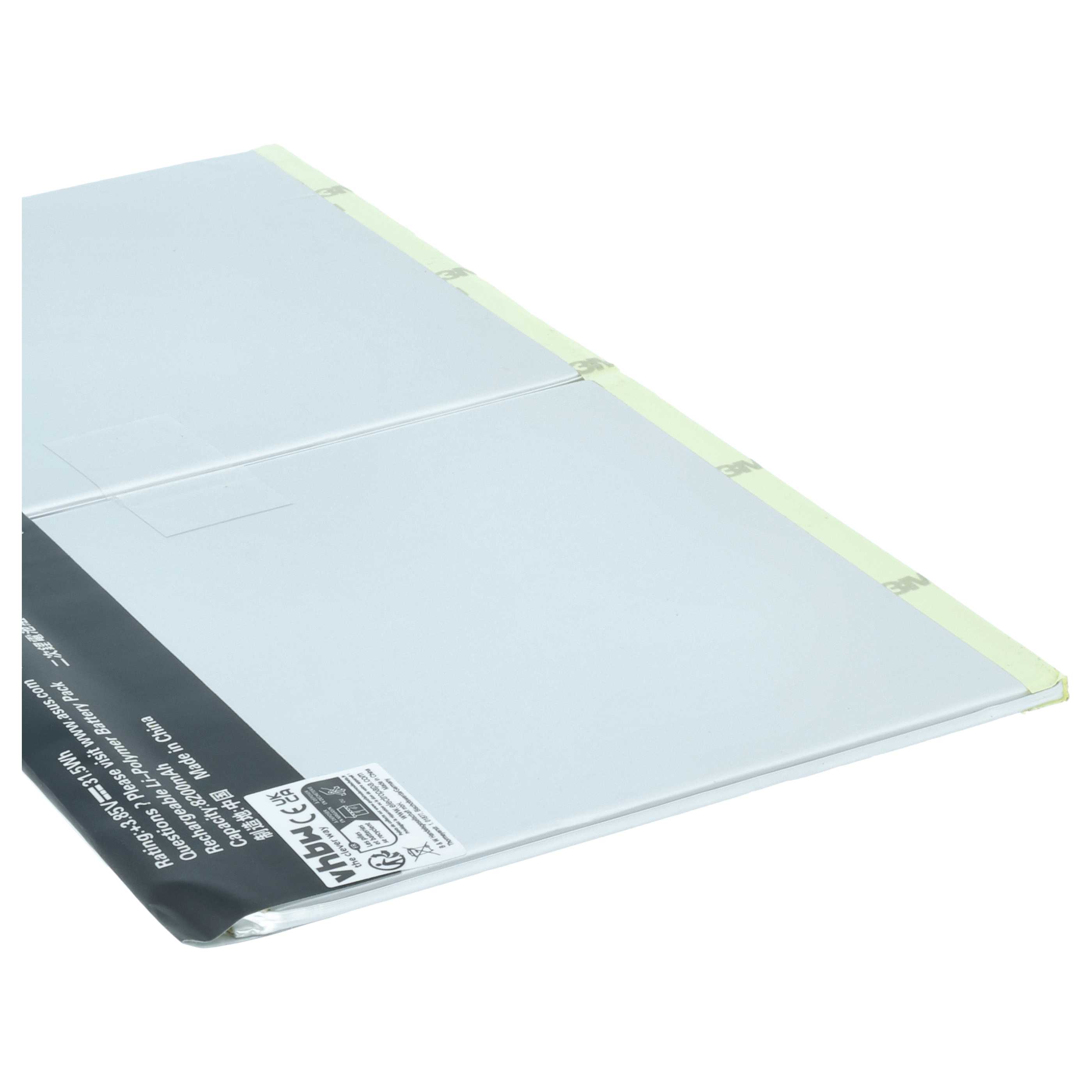 Batteria per tablet sostituisce Asus 0B200-02120000, 0B200-02120100, AD2068520 - 8200mAh 3,85V Li-Poly