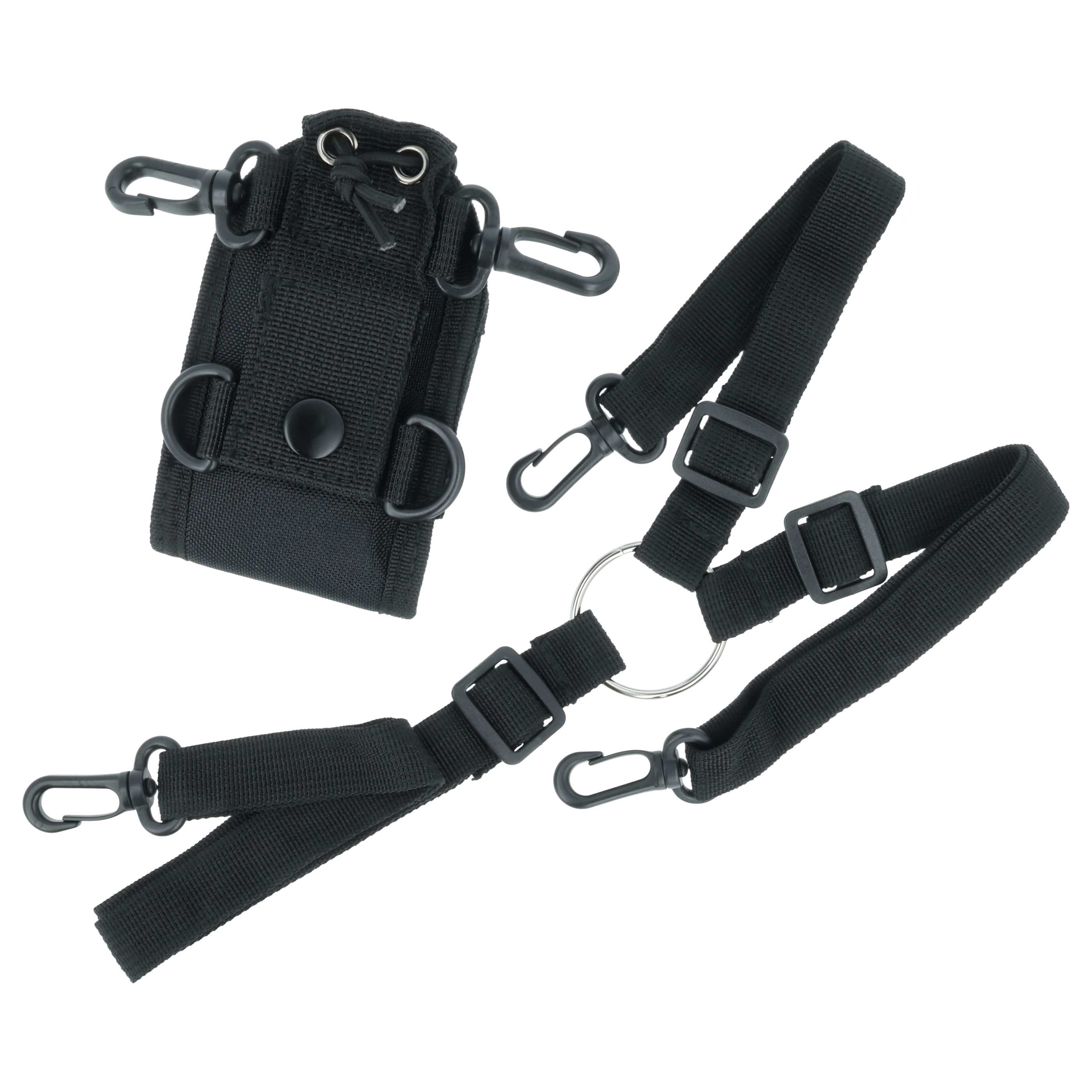 Case Type MSC-20B suitable for various Two Way Radios - 75 x 65 x 120 mm, Black