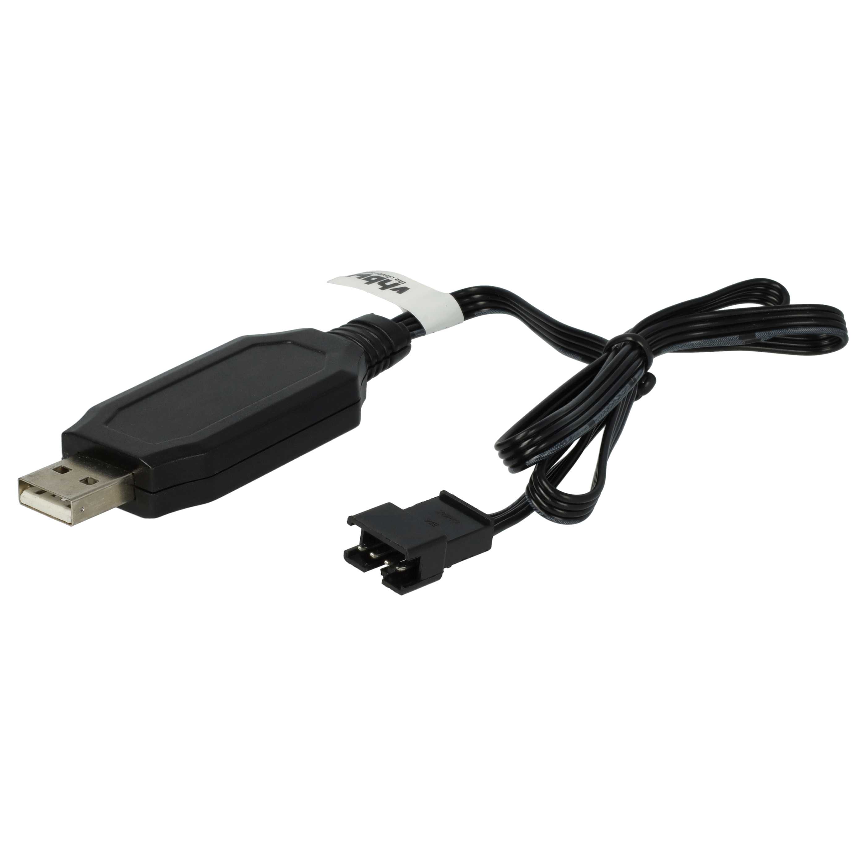 Cavo di ricarica USB per batterie RC con connettore SM-4P, pacco batteria per modelli RC - 60 cm 7,5 V