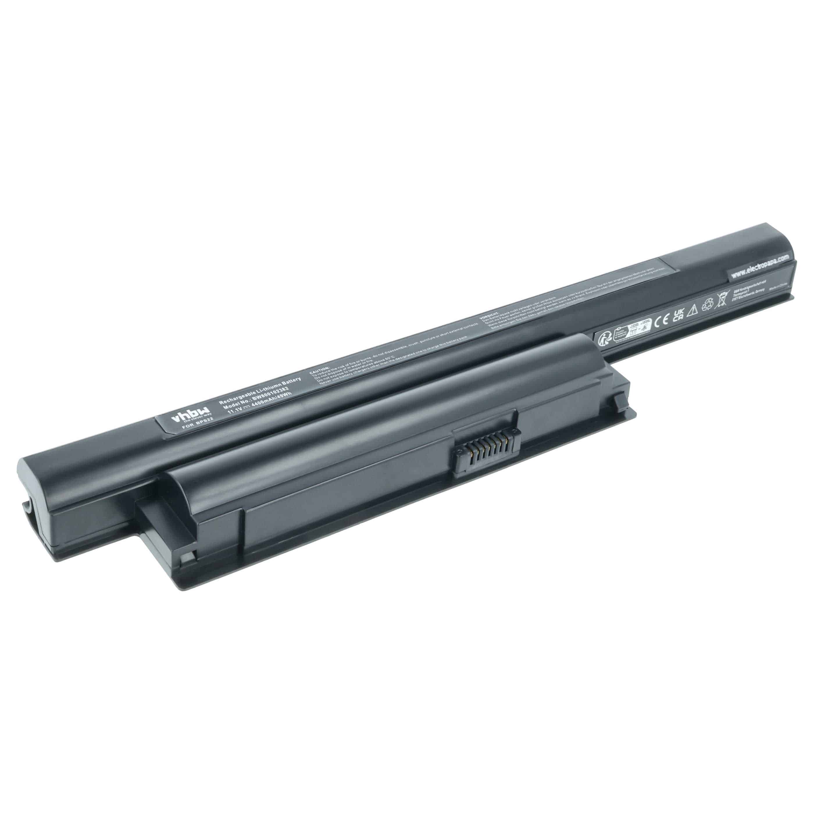 Akumulator do laptopa zamiennik Sony VGP-BPS22, VGP-BPS22/A, VGP-BPL22 - 4400 mAh 11,1 V Li-Ion, czarny