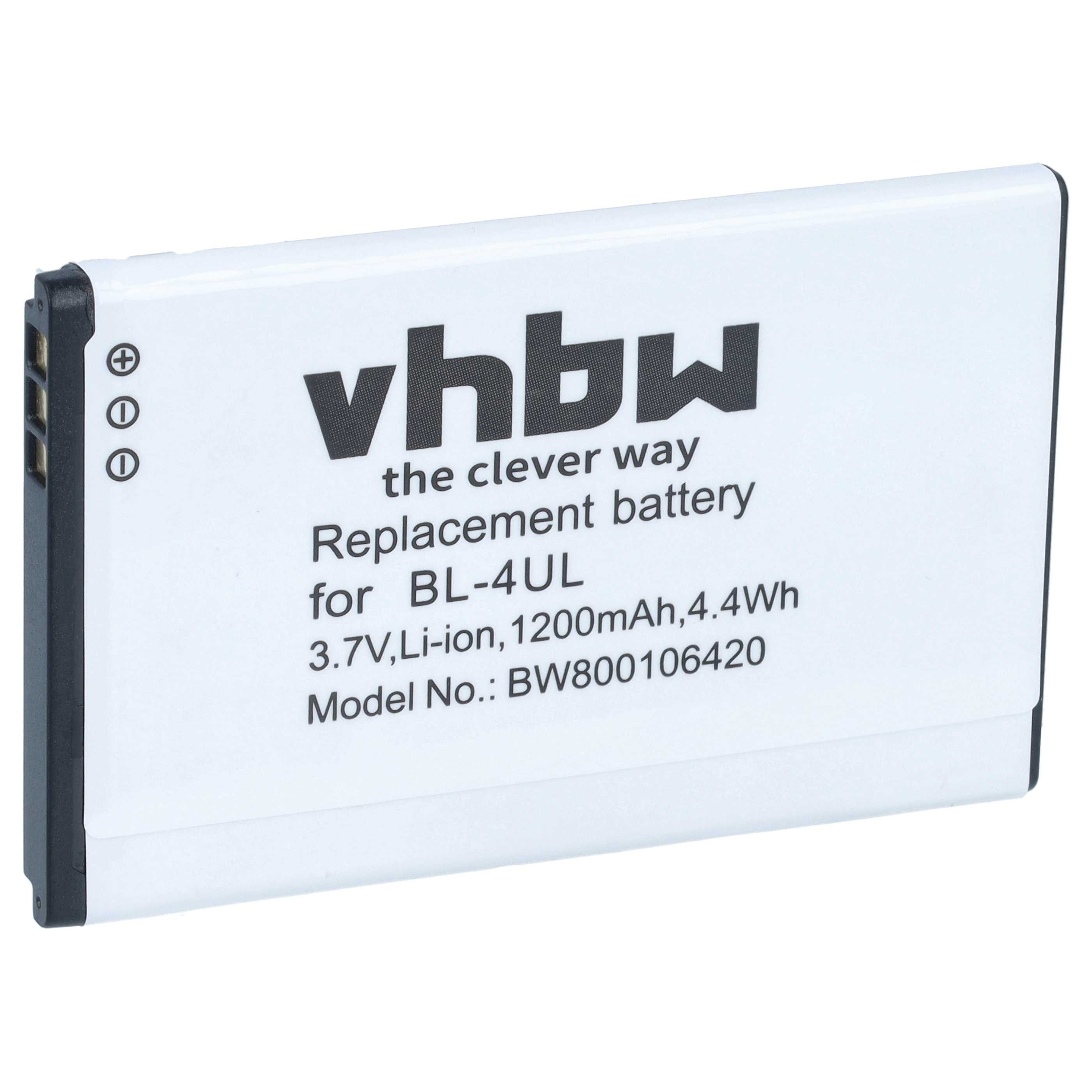 Akumulator do telefonu smartfona zamiennik Nokia BL-4UL, BL-4WL - 1200 mAh 3,7 V Li-Ion