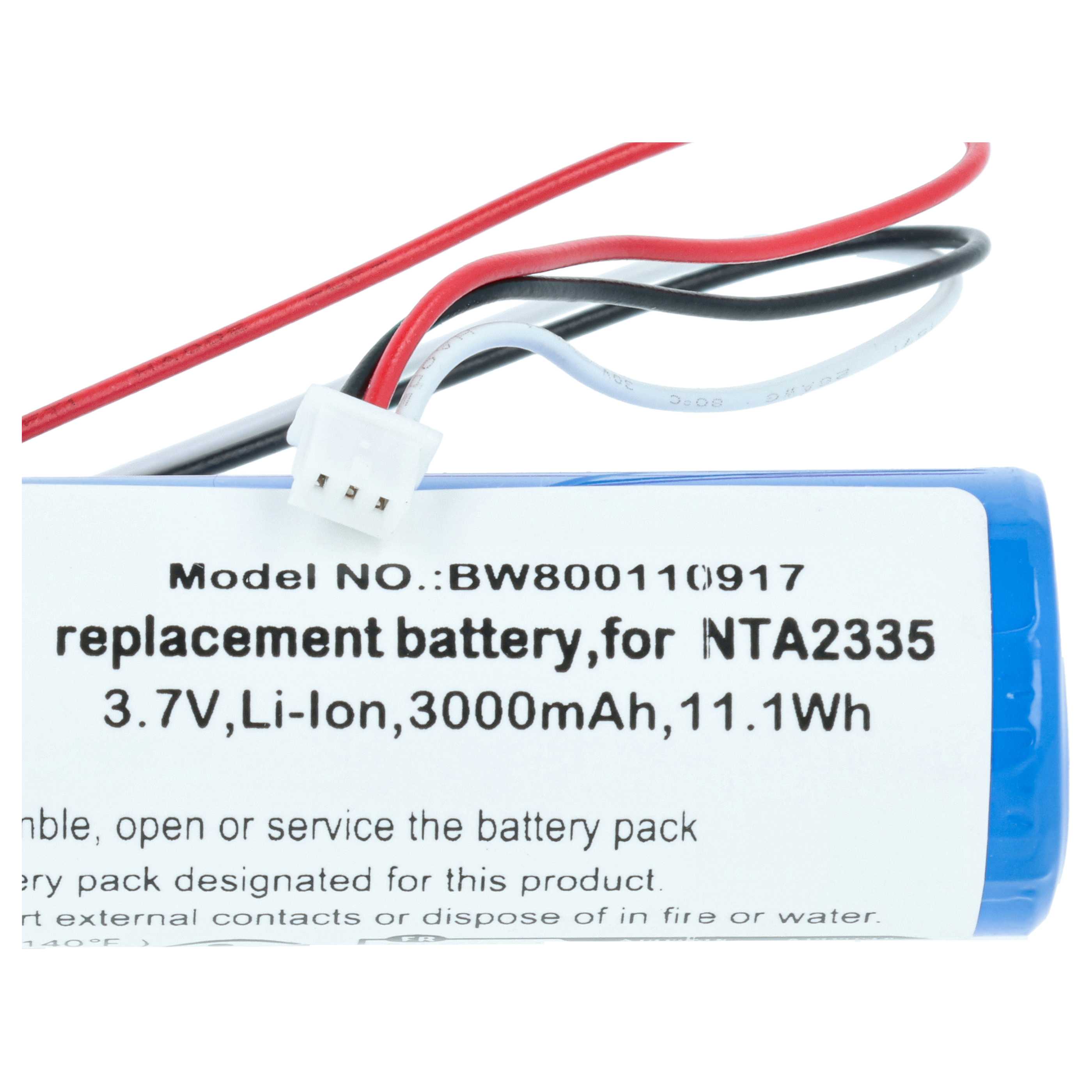 Batteria sostituisce NTA2335 per altoparlanti - 3000mAh 3,7V Li-Ion