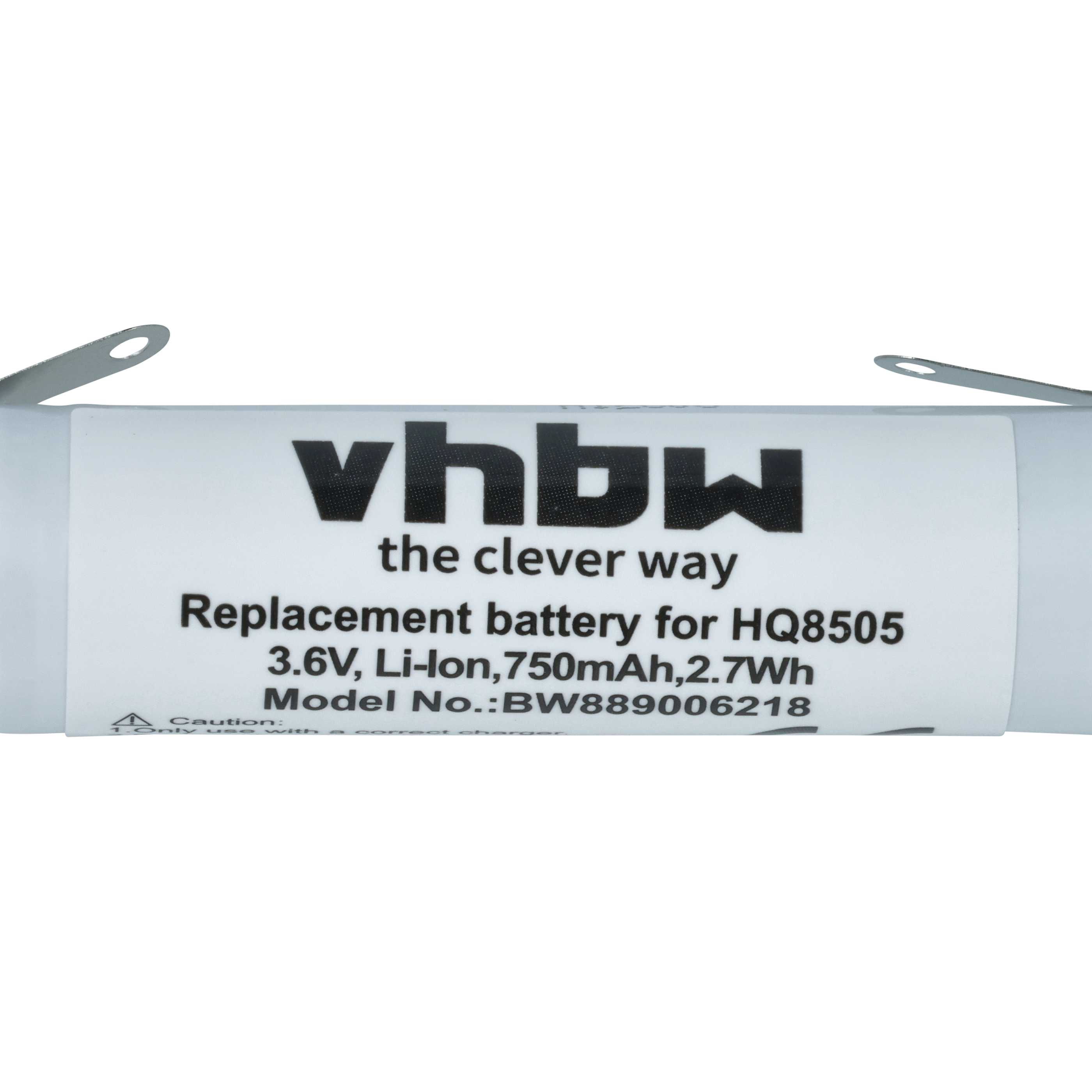 Batteria per rasoio sostituisce Philips 4222-036-11290, 4222-036-06410, 036-11290, R28A - 750mAh 3,6V Li-Ion