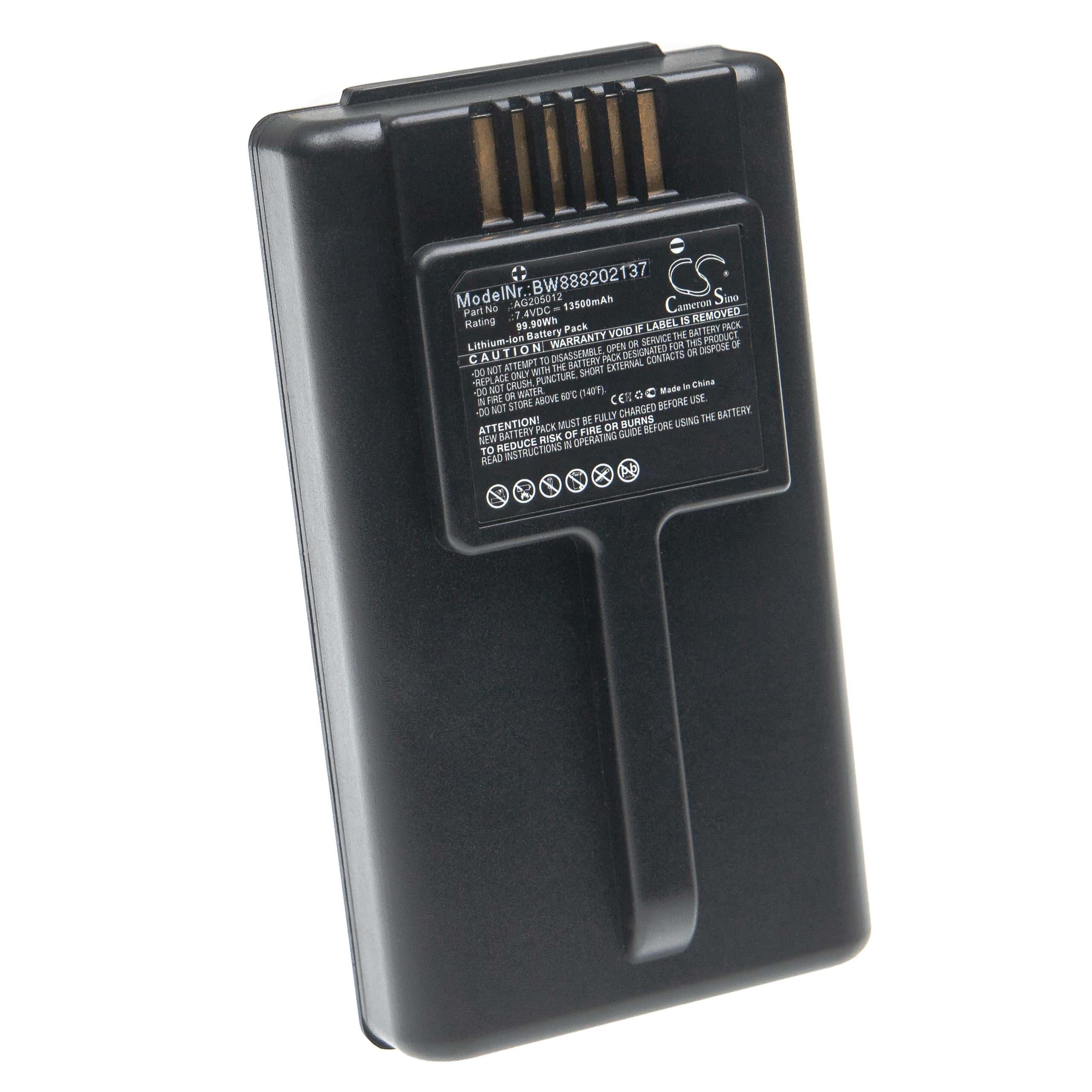 Batería reemplaza Aeroflex AG205012 para dispositivo medición Aeroflex - 13500 mAh 7,4 V Li-Ion