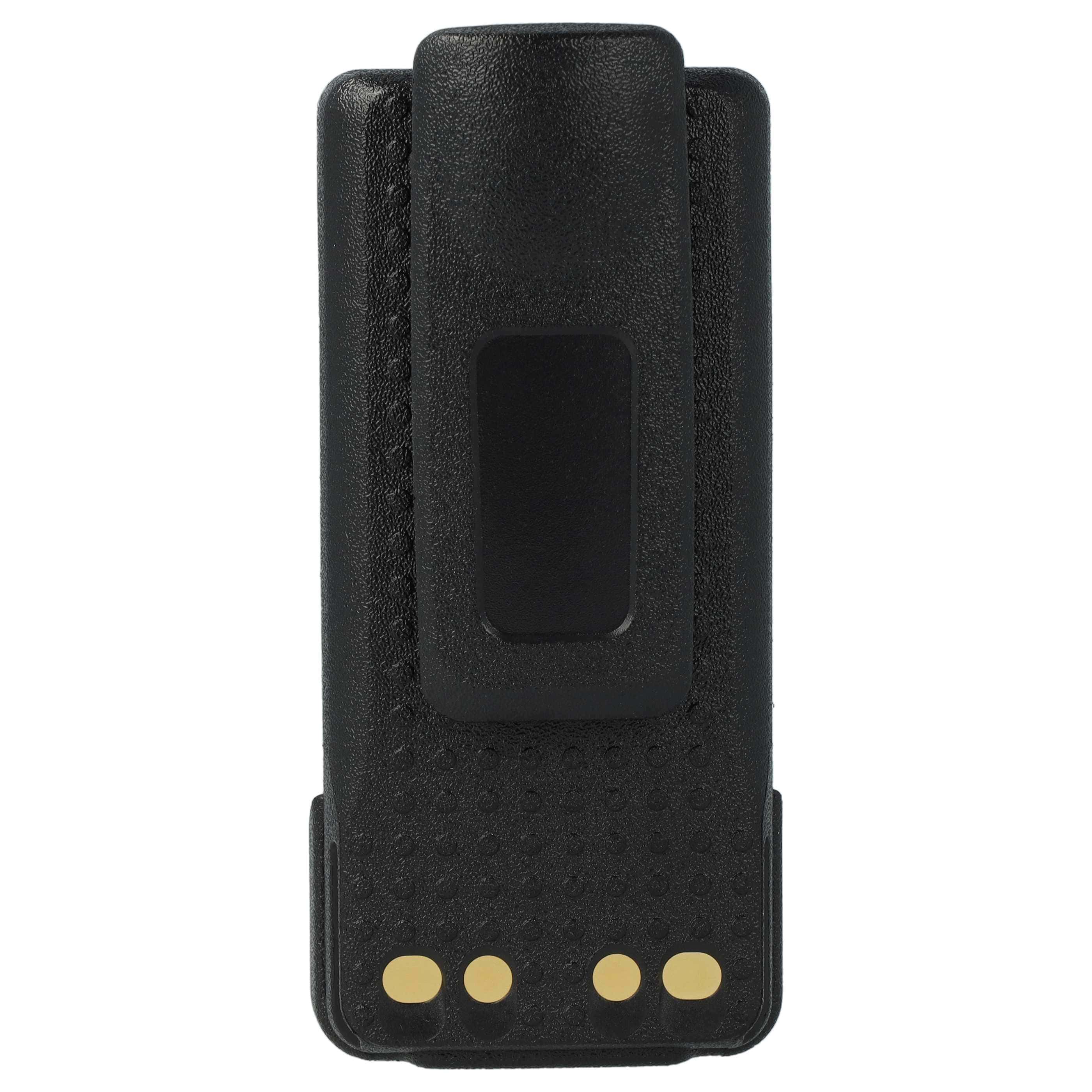 Radio 5x Battery replaces Motorola PMNN4406, PMNN4406BR, PMNN4409 - 2600 mAh 7.4 V Li-Ion + Belt Clip