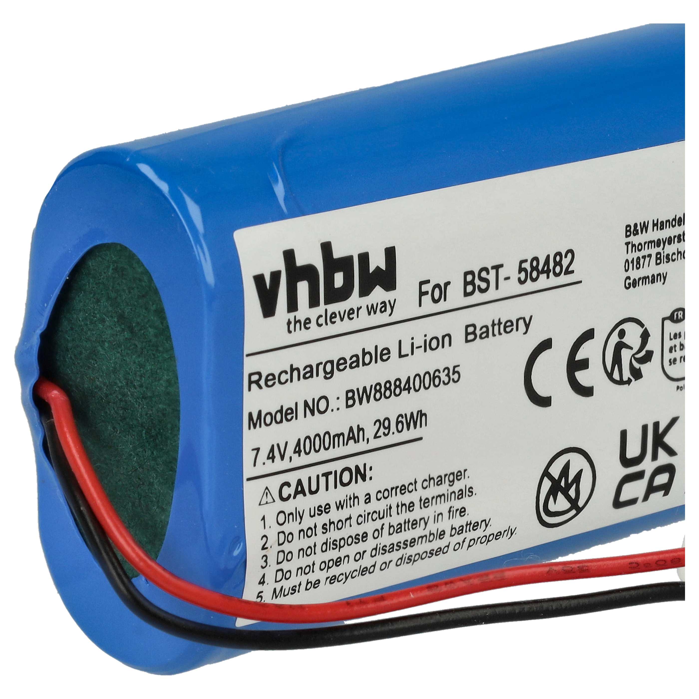 Batteria per pulitrice sostituisce Bestway BST-58482 Bestway Flowclear Aquatronix - 4000mAh 7,4V Li-Ion