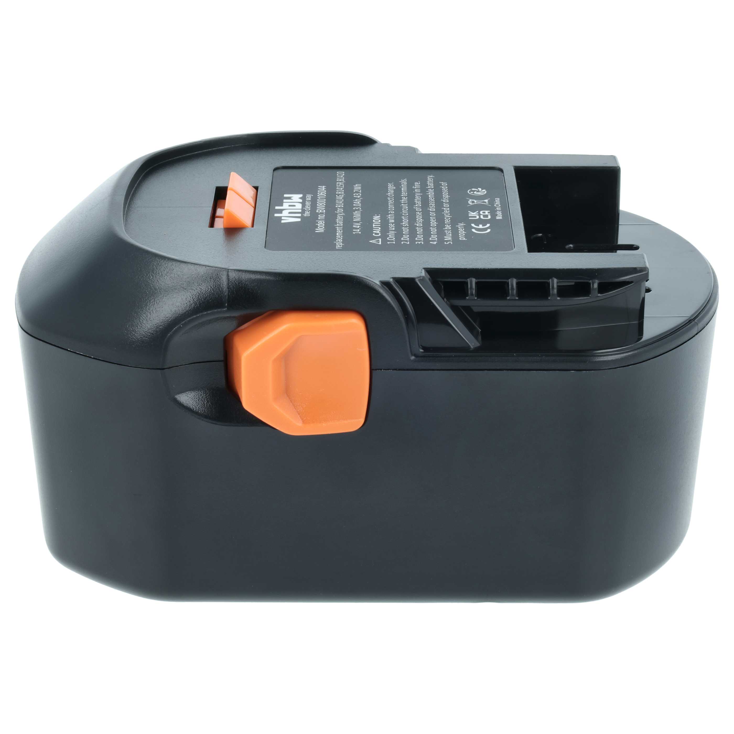 2x Batteria sostituisce AEG 4935413106, 4935416790, B1420, B1414G, B1415R per attrezzo - 3Ah 14,4V NiMH