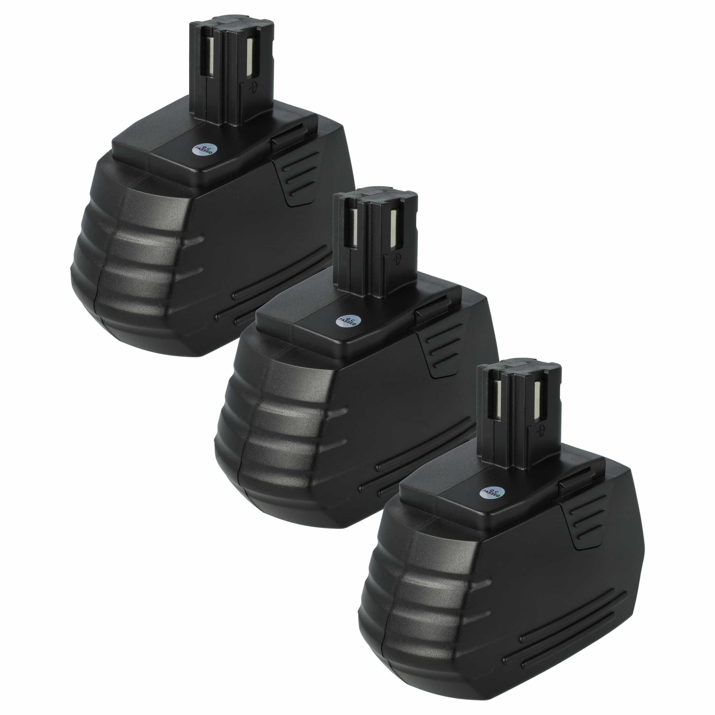 3x Battery replaces Hilti SFB180, SFB185 Electric Power Tool - 1500 mAh, 18 V, NiMH