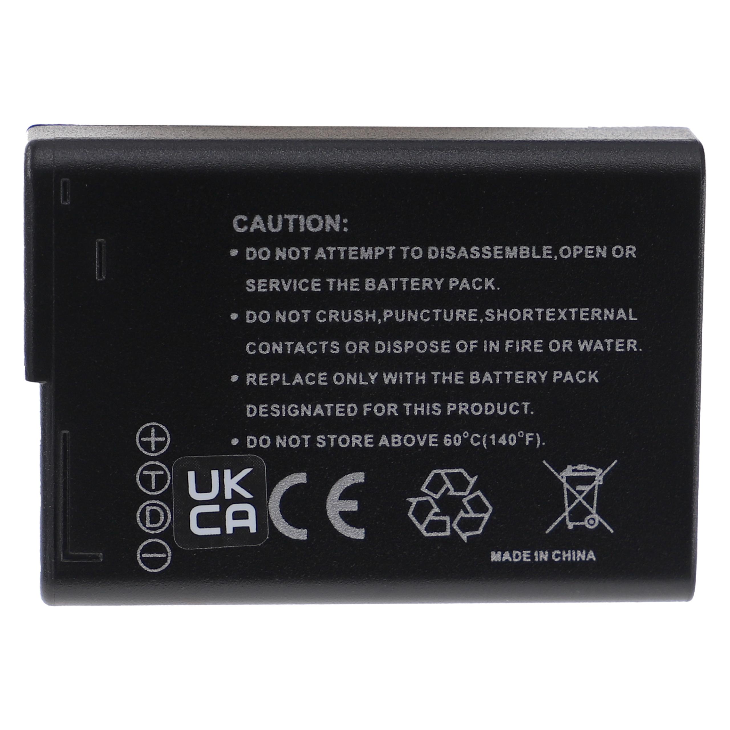 Batterie remplace Panasonic DMW-BLD10E, DMW-BLD10, DMW-BLD10PP pour appareil photo - 950mAh 7,4V Li-ion