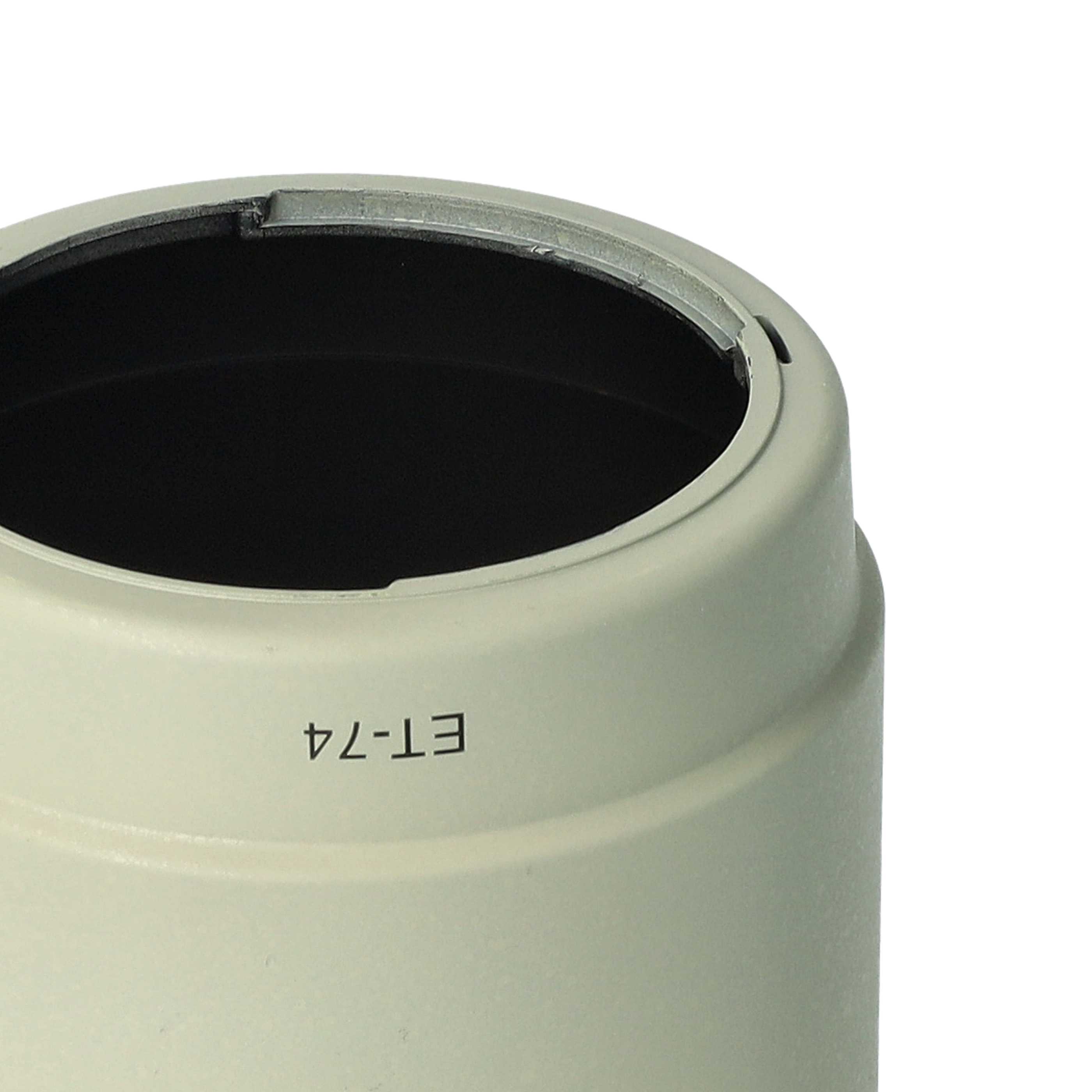 Lens Hood replaces Canon ET-74 for Canon Lens with 67 mm Diameter, plastic, white / grey