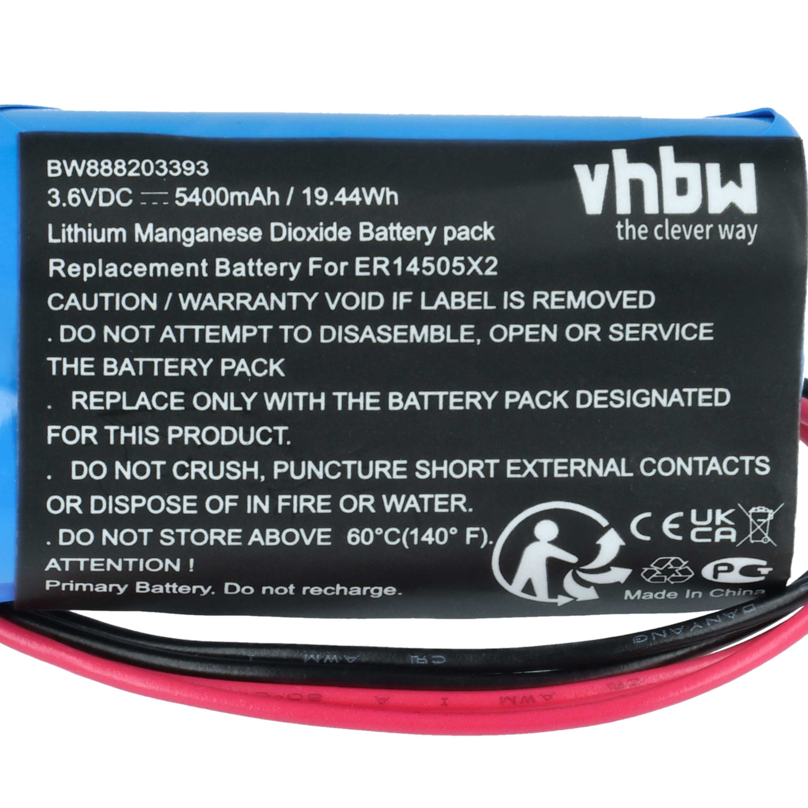 Bateria do PLC programowalnego sterownika zamiennik Schneider 2XSL360/131 - 5400 mAh 3,6 V Li-SOCl2