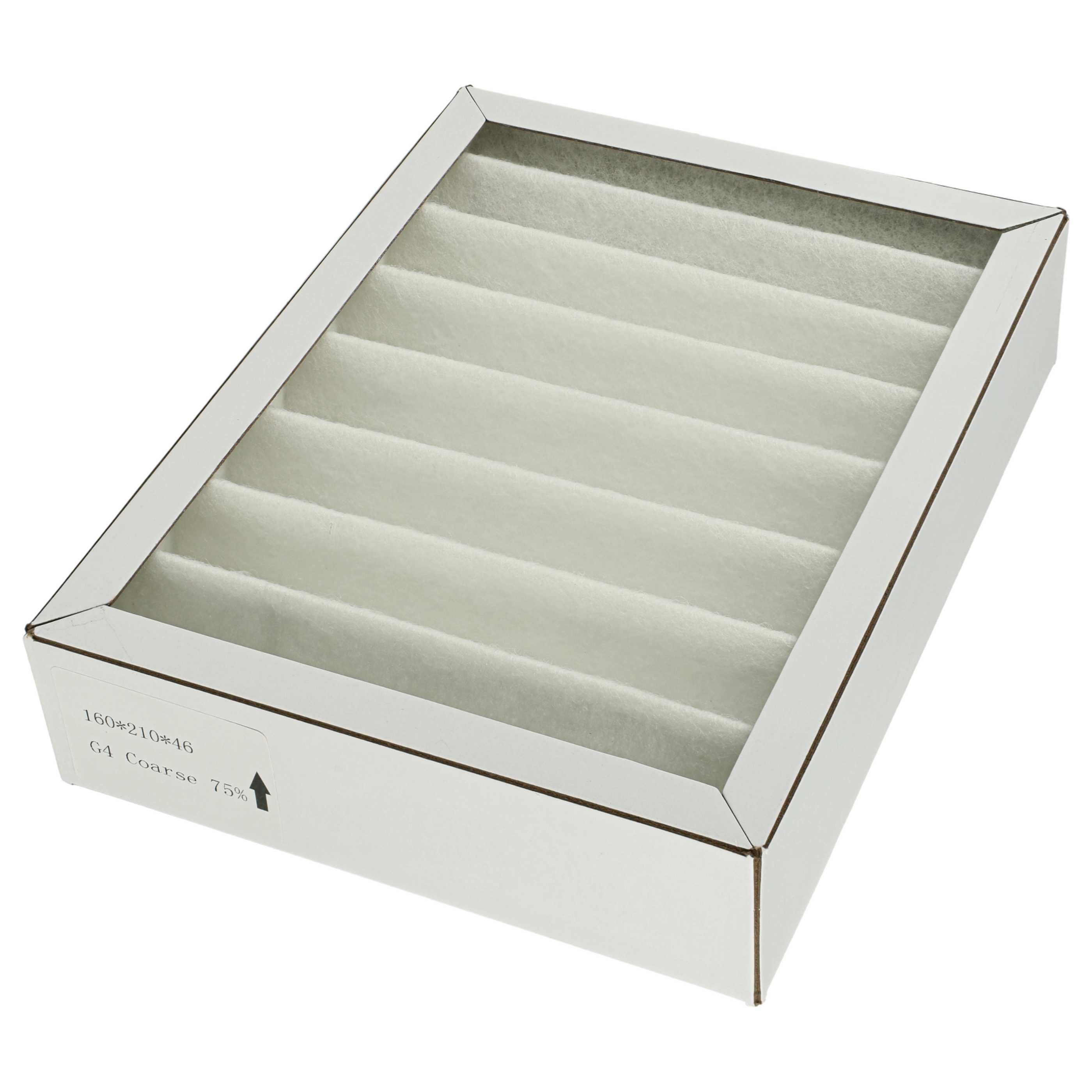 2x Filter als Ersatz für Pluggit APFG4F7-180 für Pluggit Lüfter - Filterklasse G4, weiß