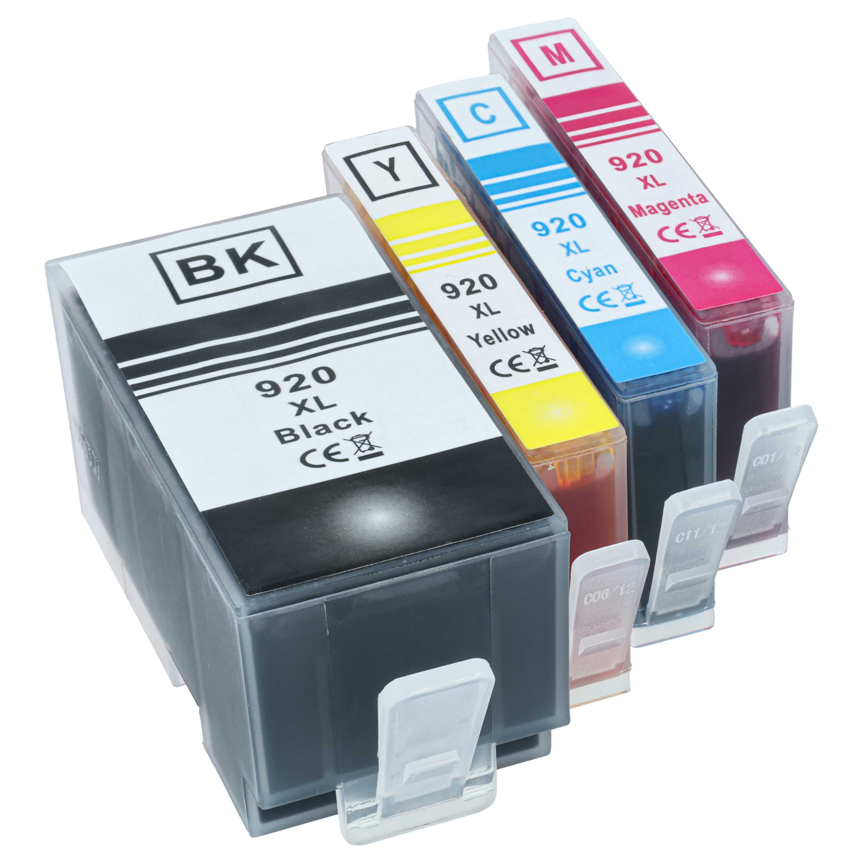 4x Ink Cartridges for HP Officejet 7000, 6000 Special Edition, 6000 Wireless, 6500 A Plus 7000 Printer - B/C/M