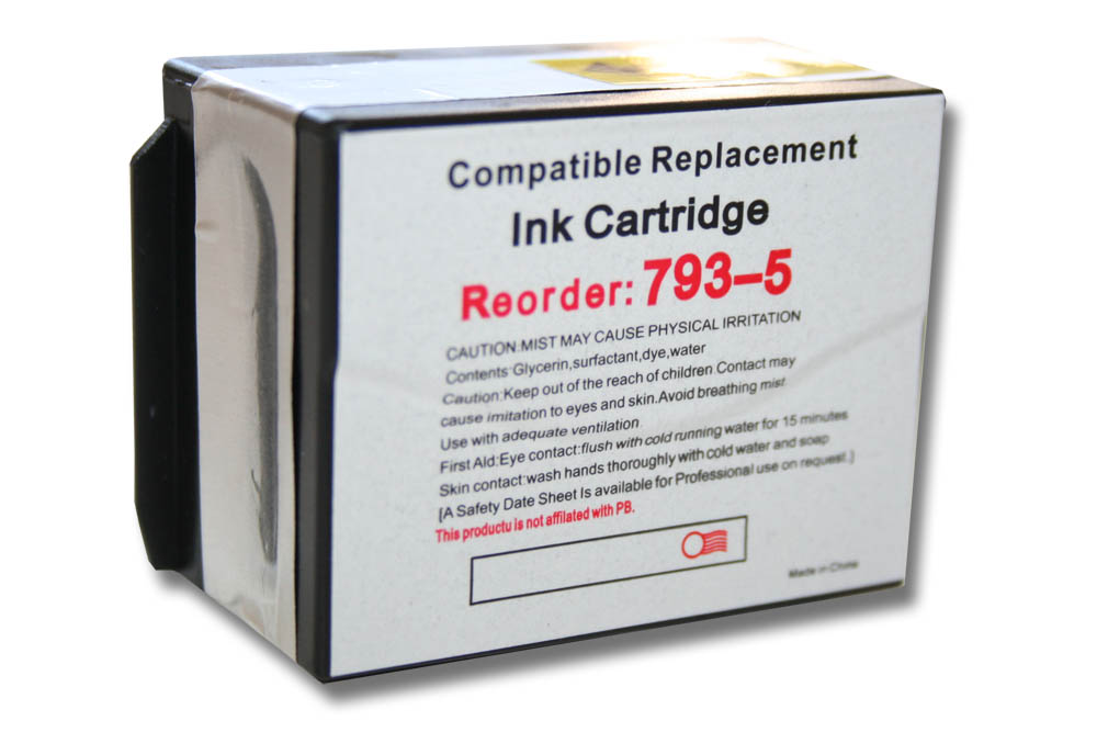 Ink Cartridge as Exchange for Pitney Bowes 793-5 for Pitney Bowes Printer - Cyan 35 ml + Chip