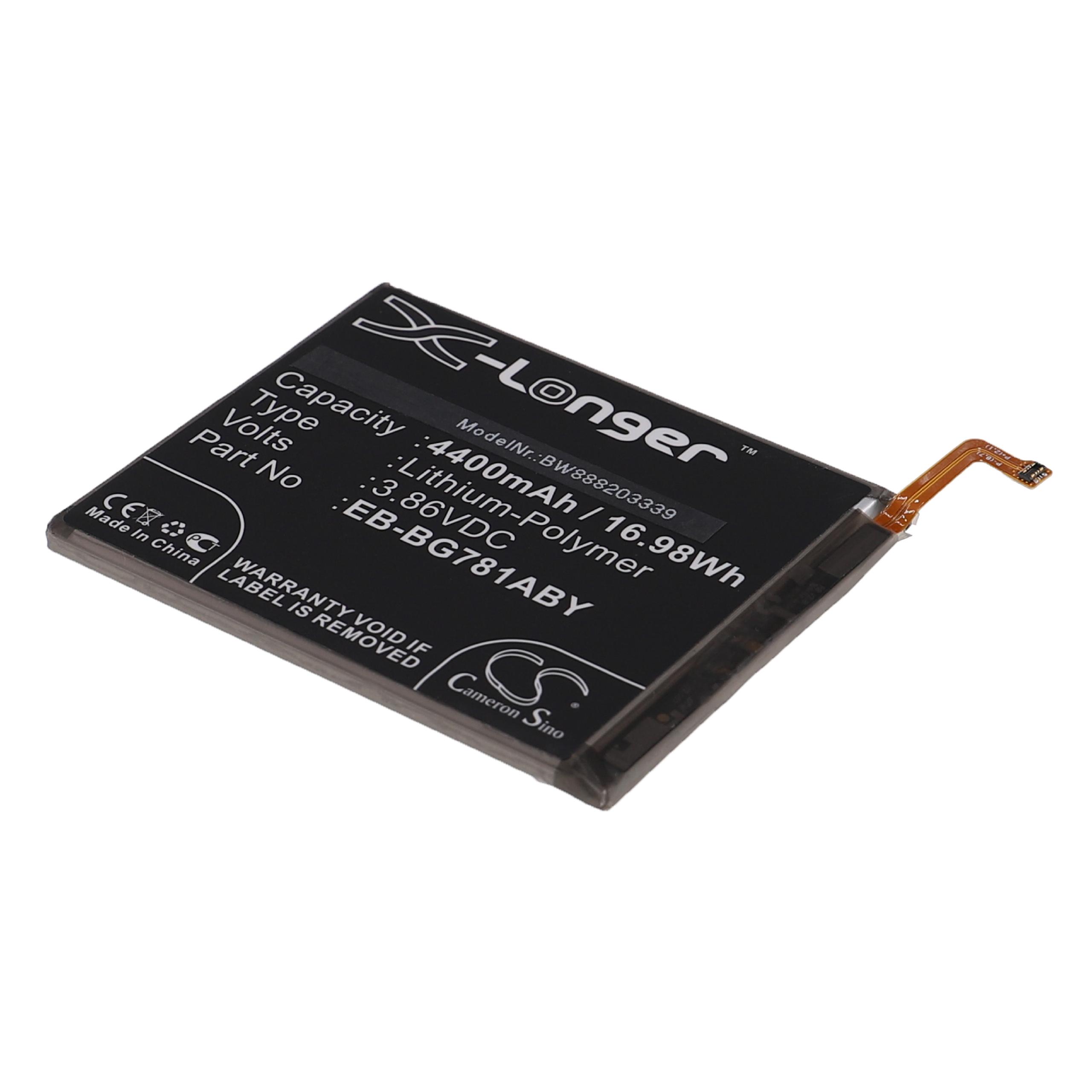 Batteria sostituisce Samsung EB-BG781ABE, EB-BG781ABU per cellulare Samsung - 4400mAh 3,86V Li-Poly