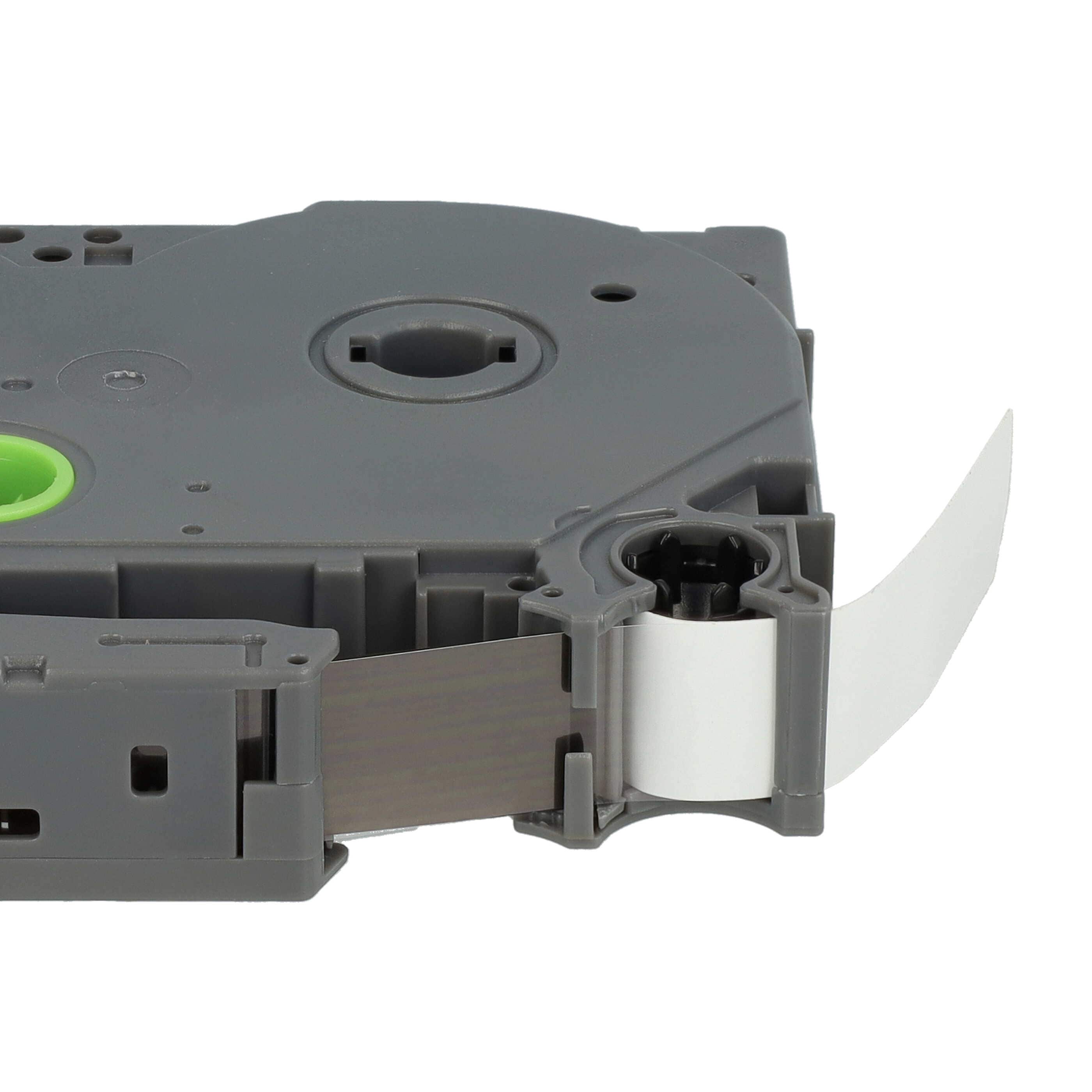 Label Tape as Replacement for Brother TZE-231S - 12 mm Black to White, plastic