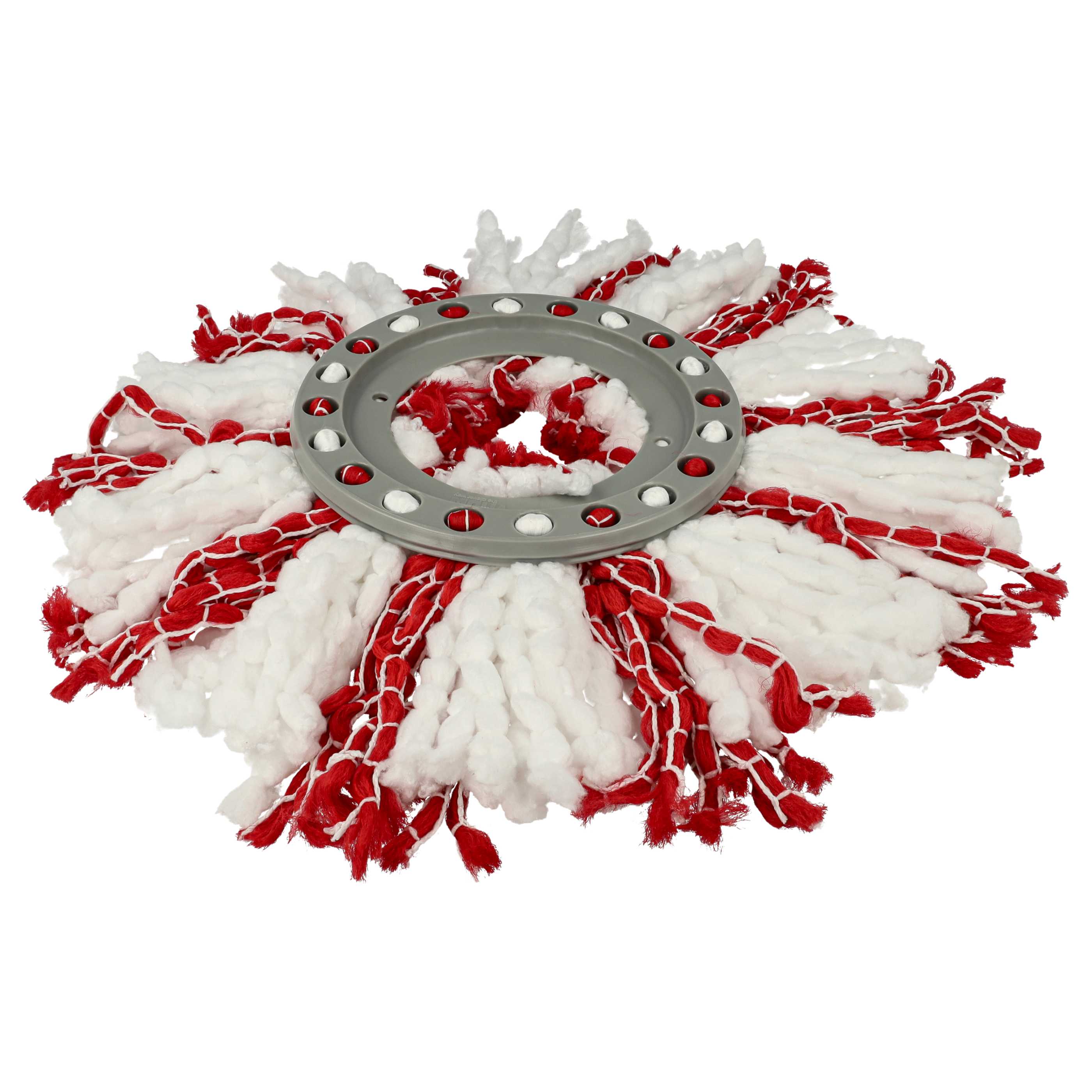 10x Mop Head replaces Leifheit 52115, 52094 for Leifheit Mop - microfibre, white, red