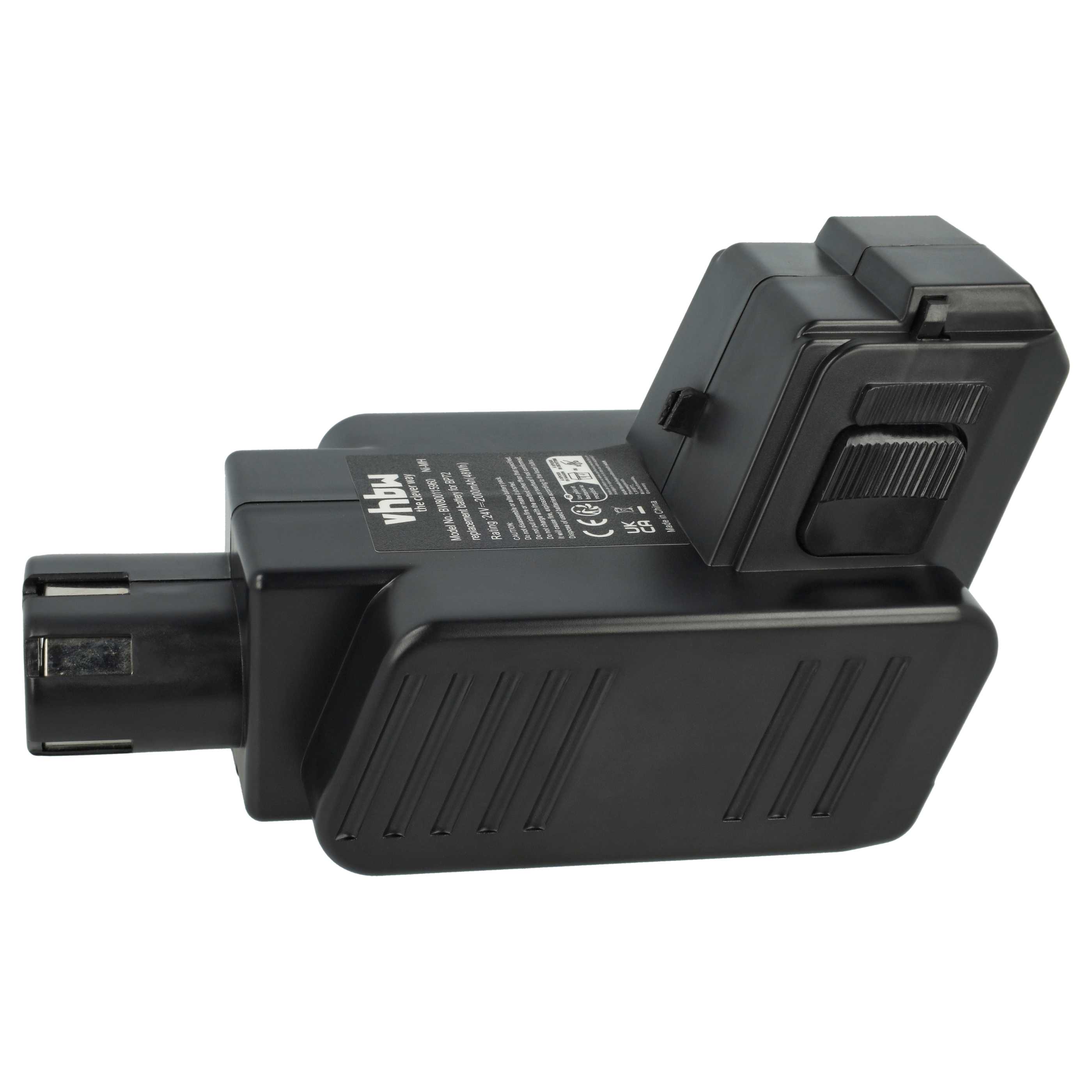 2x Battery replaces Hilti BP72, BP60, 331530, BP40 Electric Power Tool - 2000 mAh, 24 V, NiMH
