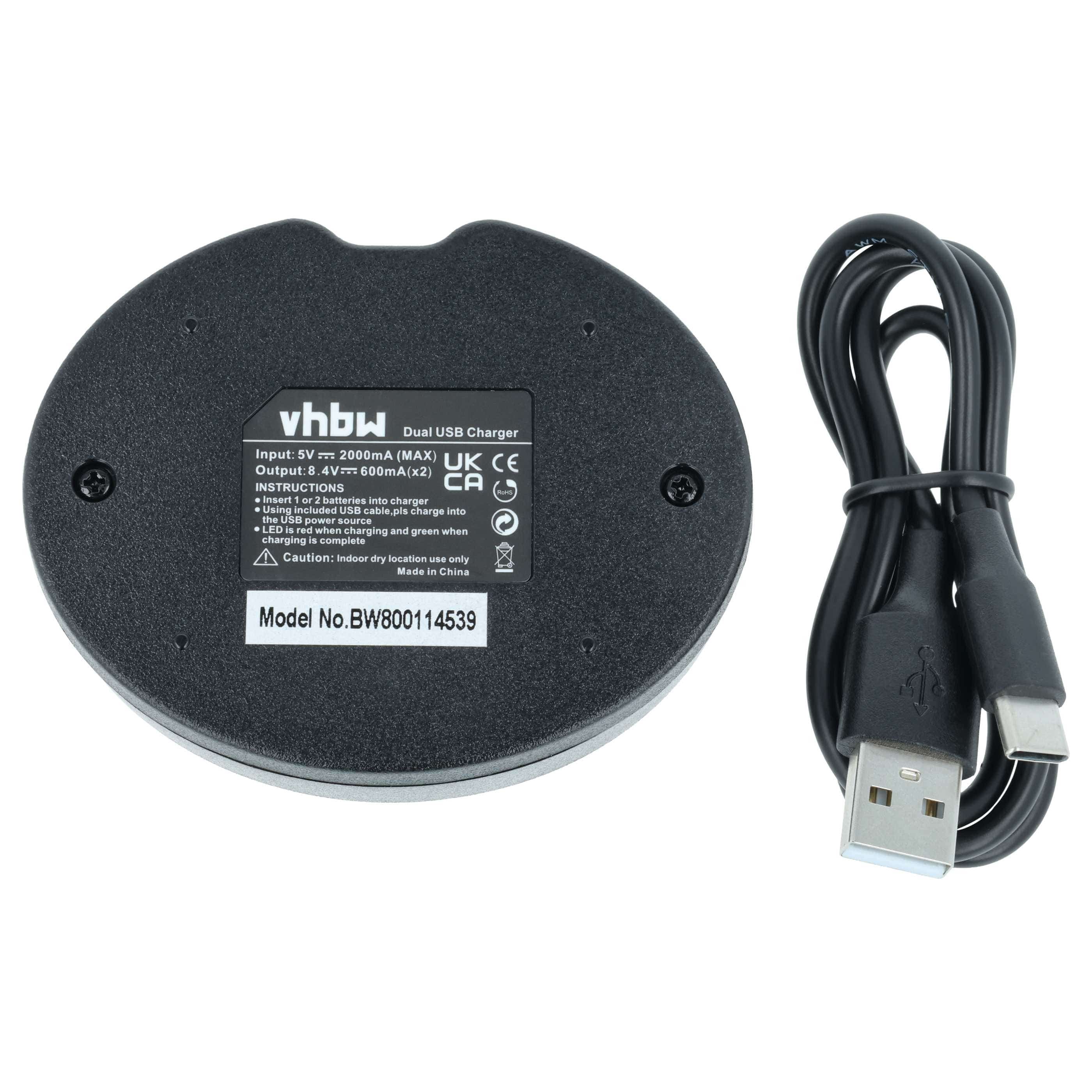 Battery Charger USB-C + Cable USB-C replaces Nikon MH-18A for Fujifilm Digital Camera etc.