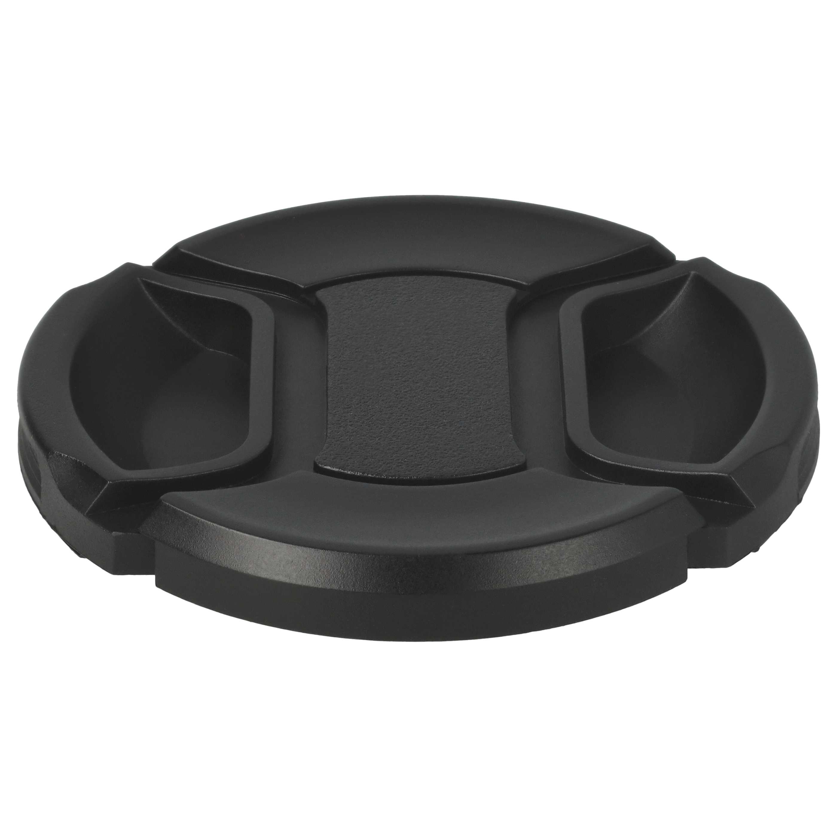 Bouchon d'objectif 62 mm - Prise centrée, plastique, noir