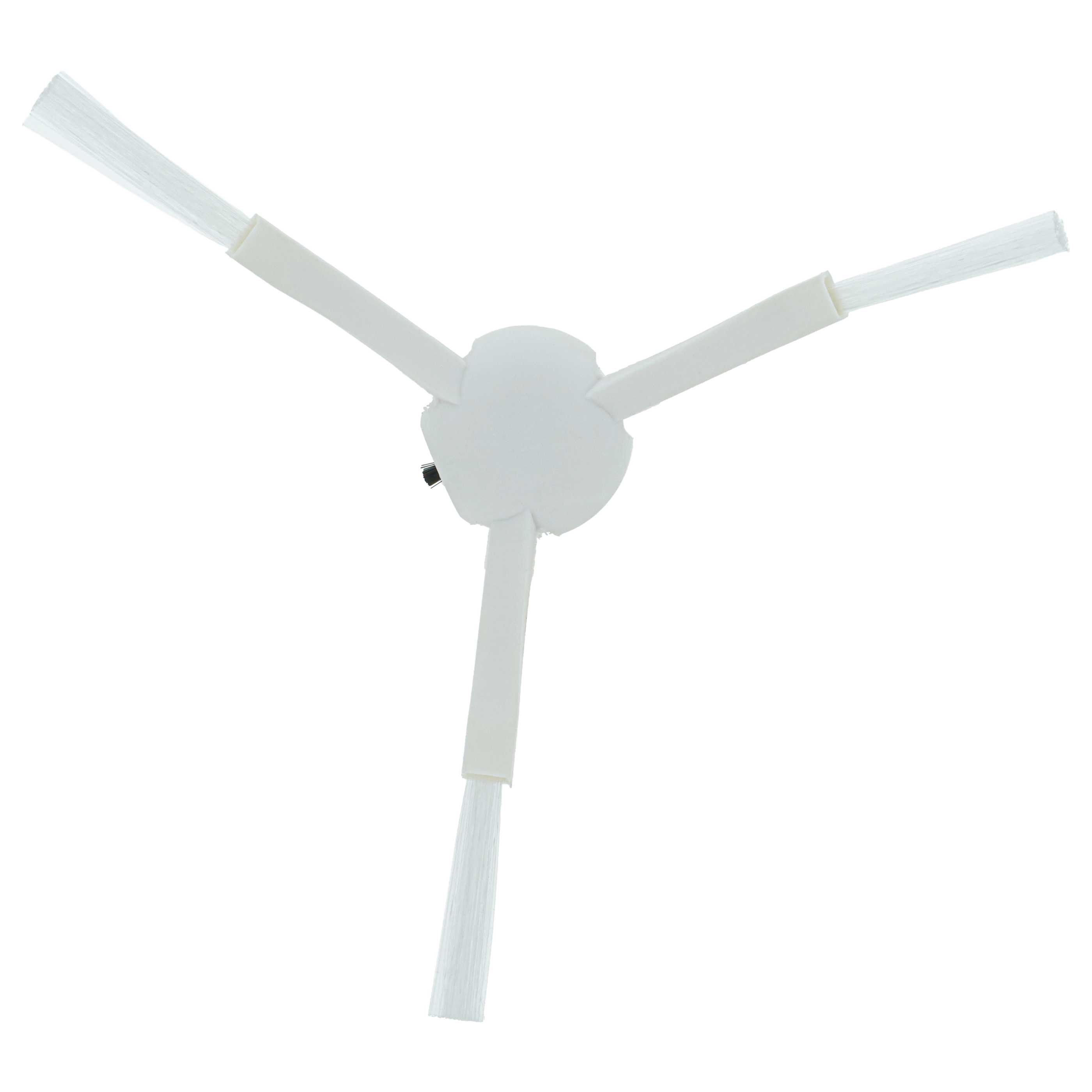 4x Side Brush suitable for Dreame, Xiaomi Mijia 1C Robot Vacuum Cleaner etc. - 3-armed, white